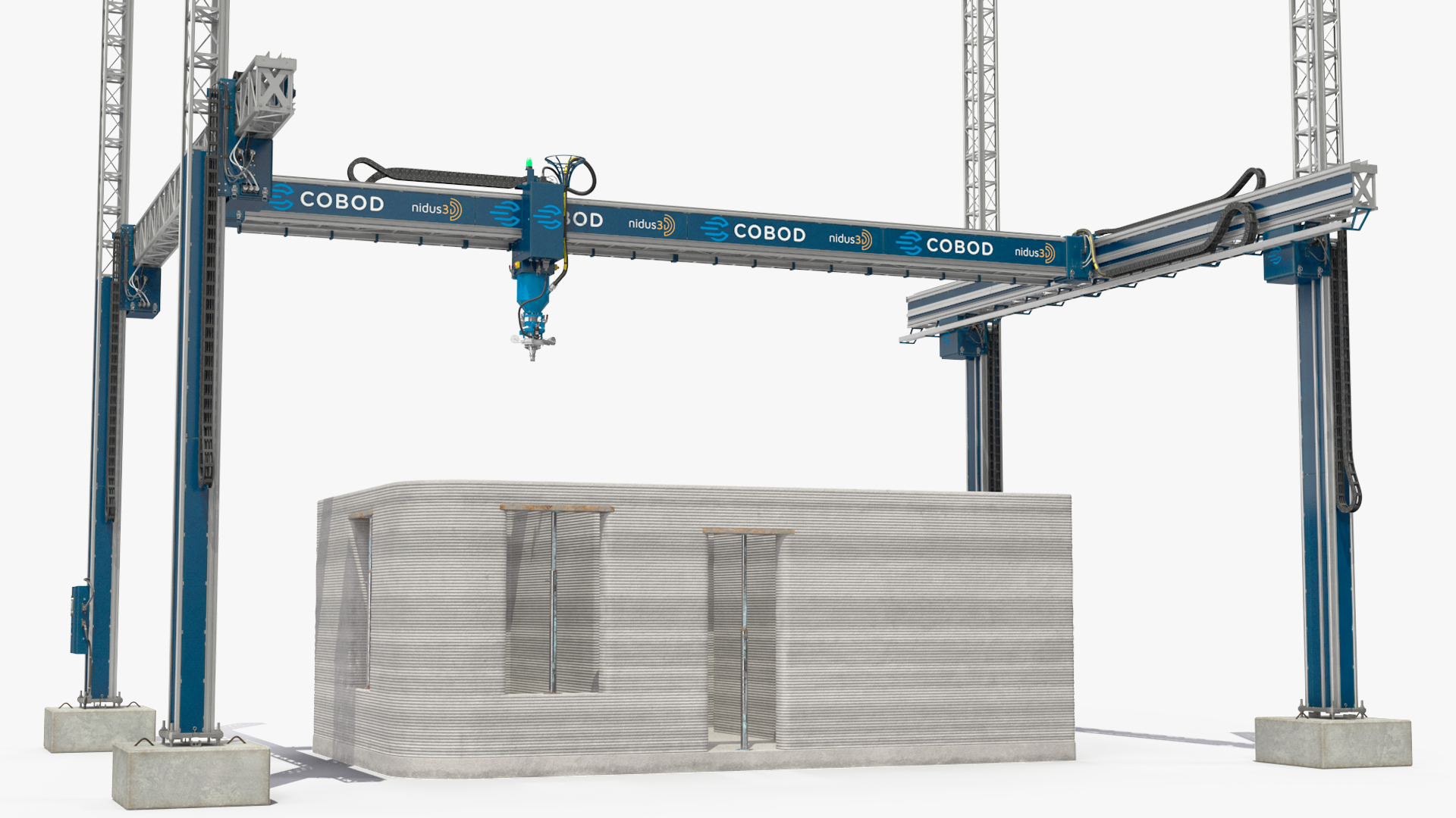 3D Building Module with Construction Printer