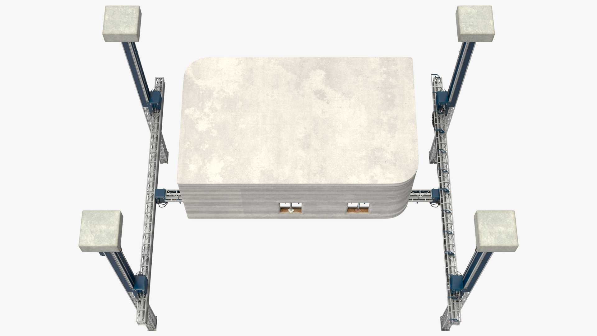 3D Building Module with Construction Printer