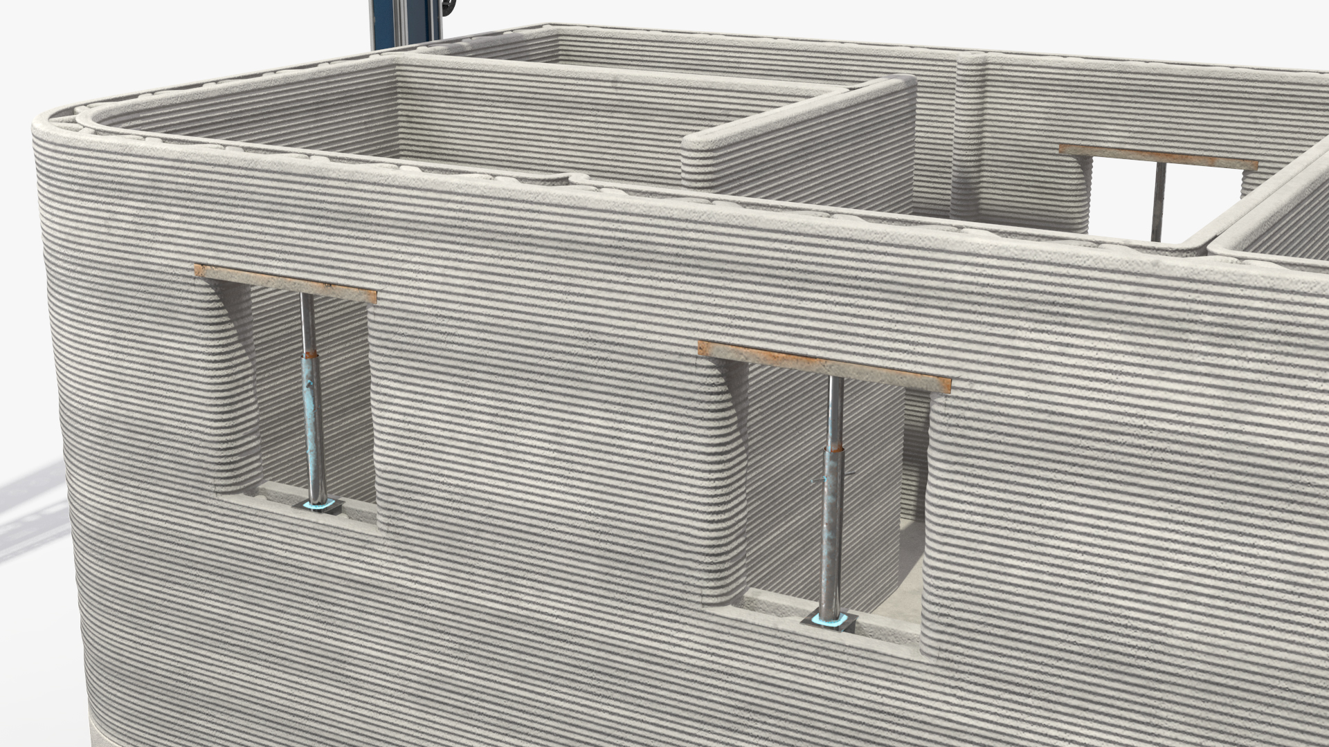 3D Building Module with Construction Printer