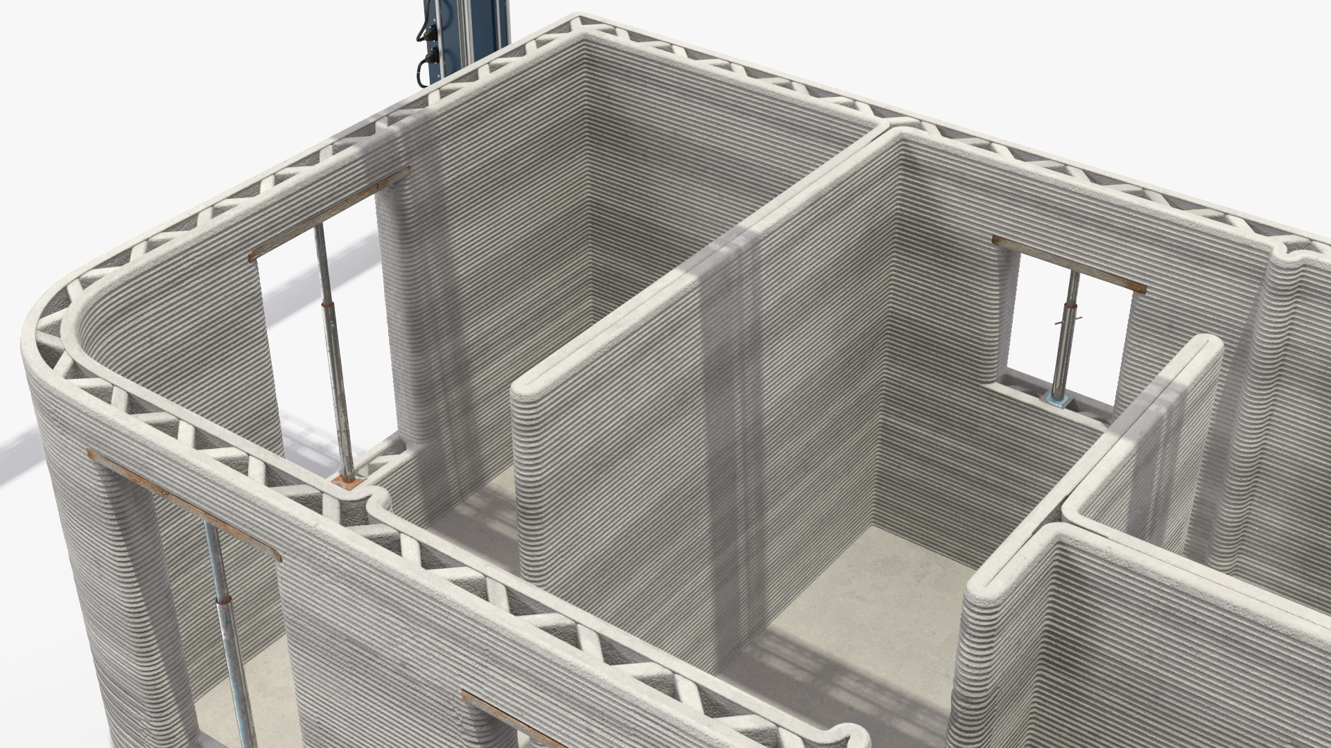3D Building Module with Construction Printer