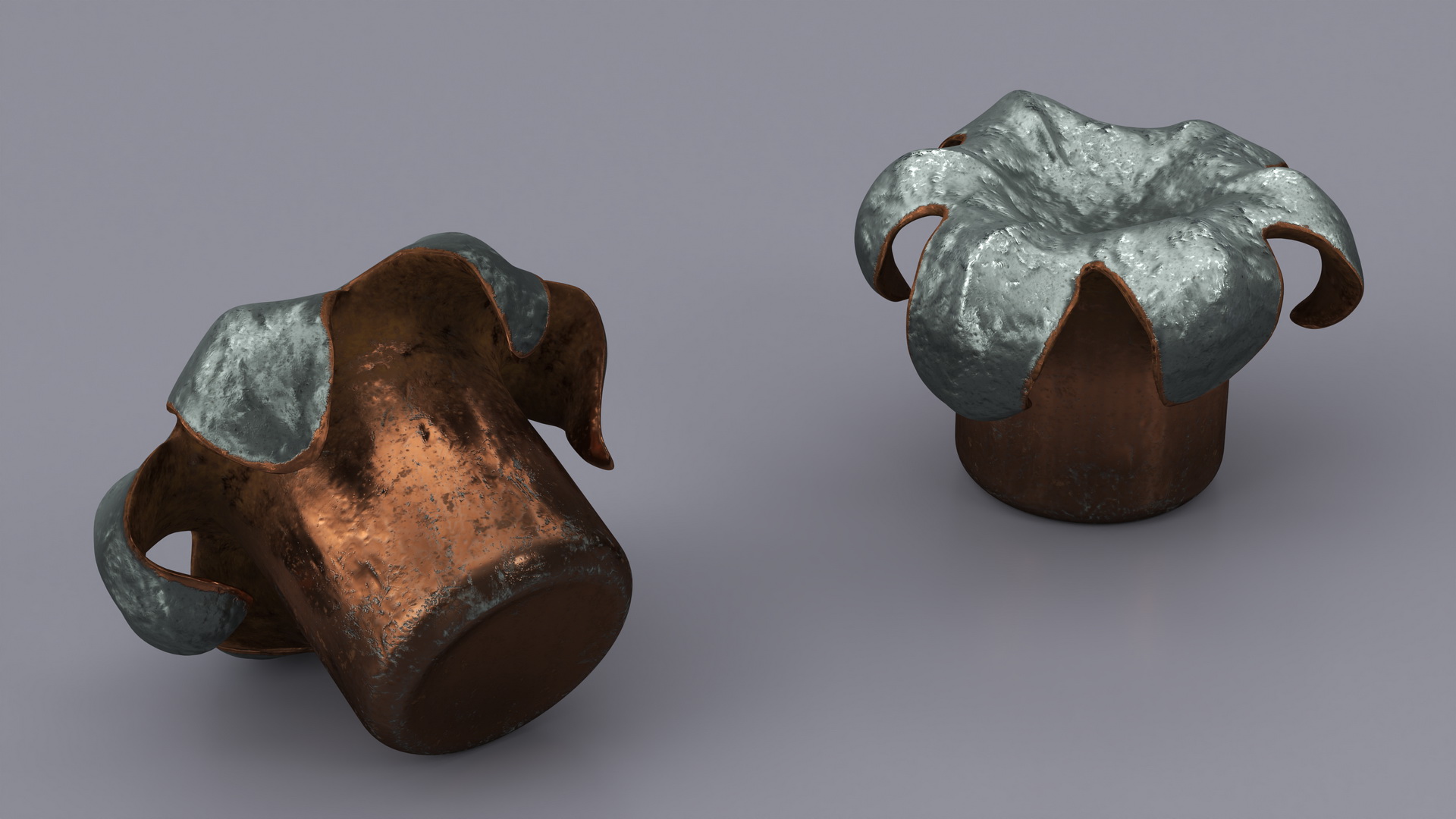 3D Impact Bullet Lead model