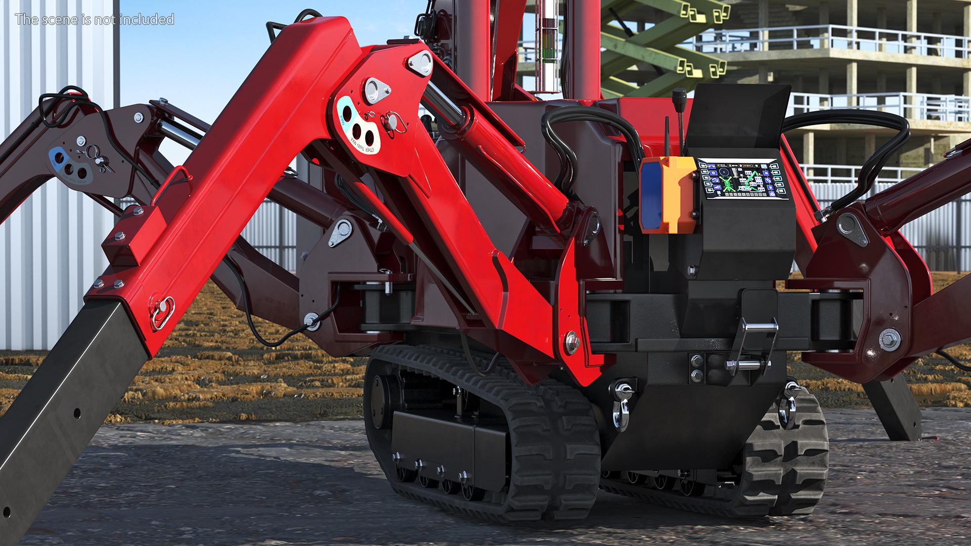 3D model Spider Mini Crane Unfolded Position