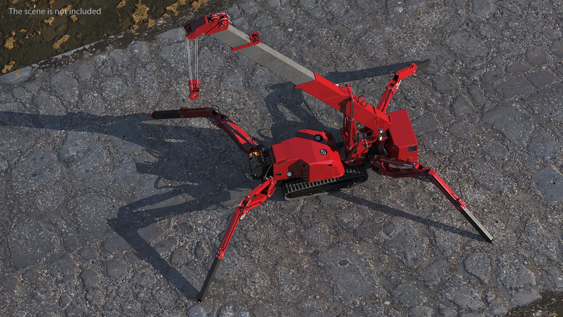 3D model Spider Mini Crane Unfolded Position