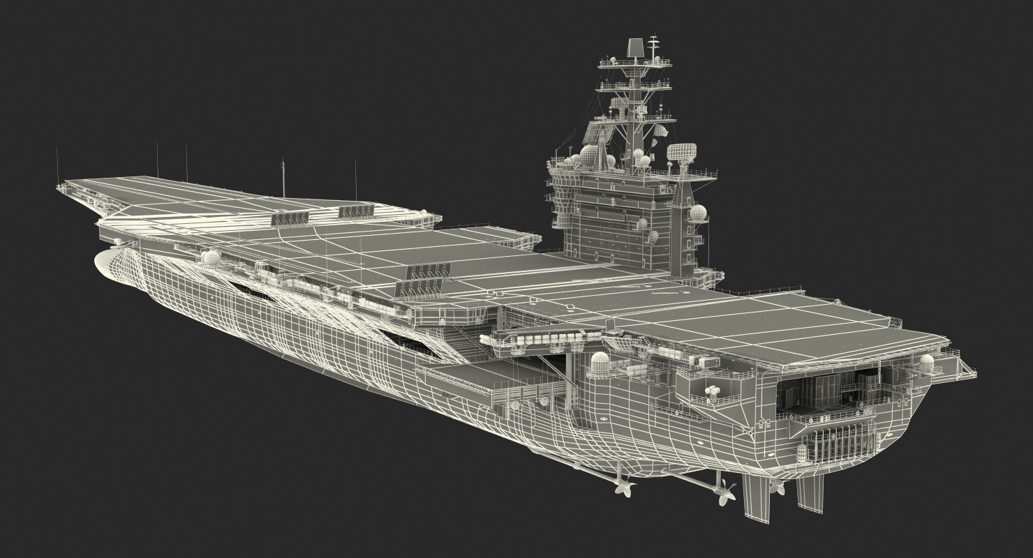 3D model USS Dwight D Eisenhower CVN 69