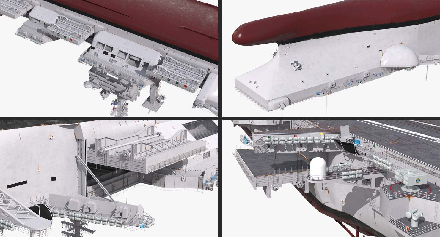 3D model USS Dwight D Eisenhower CVN 69