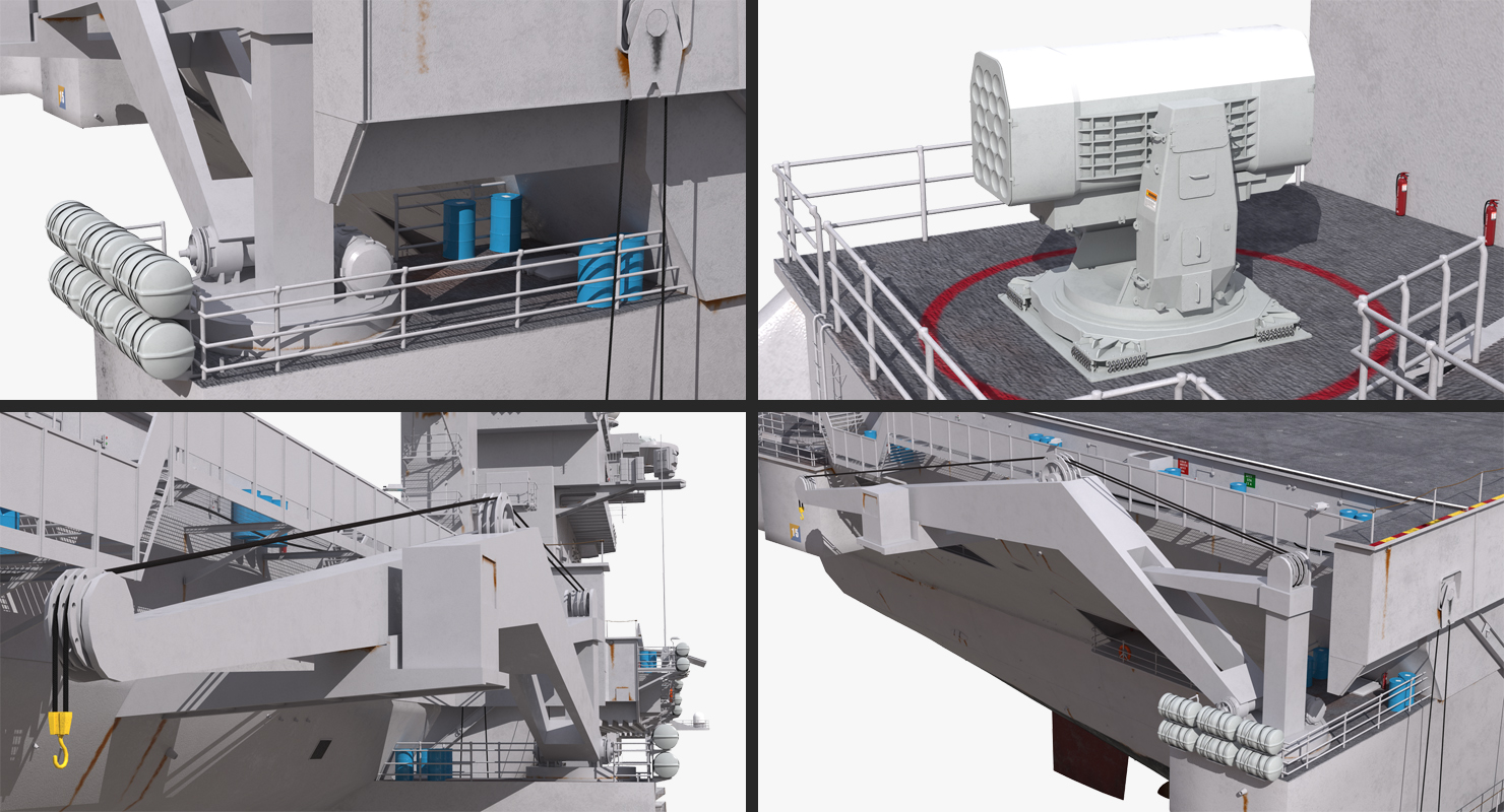 3D model USS Dwight D Eisenhower CVN 69