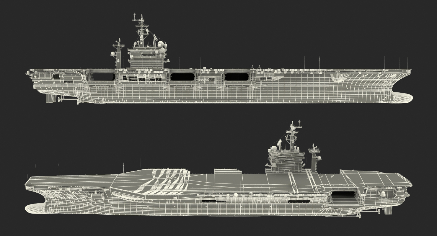 3D model USS Dwight D Eisenhower CVN 69