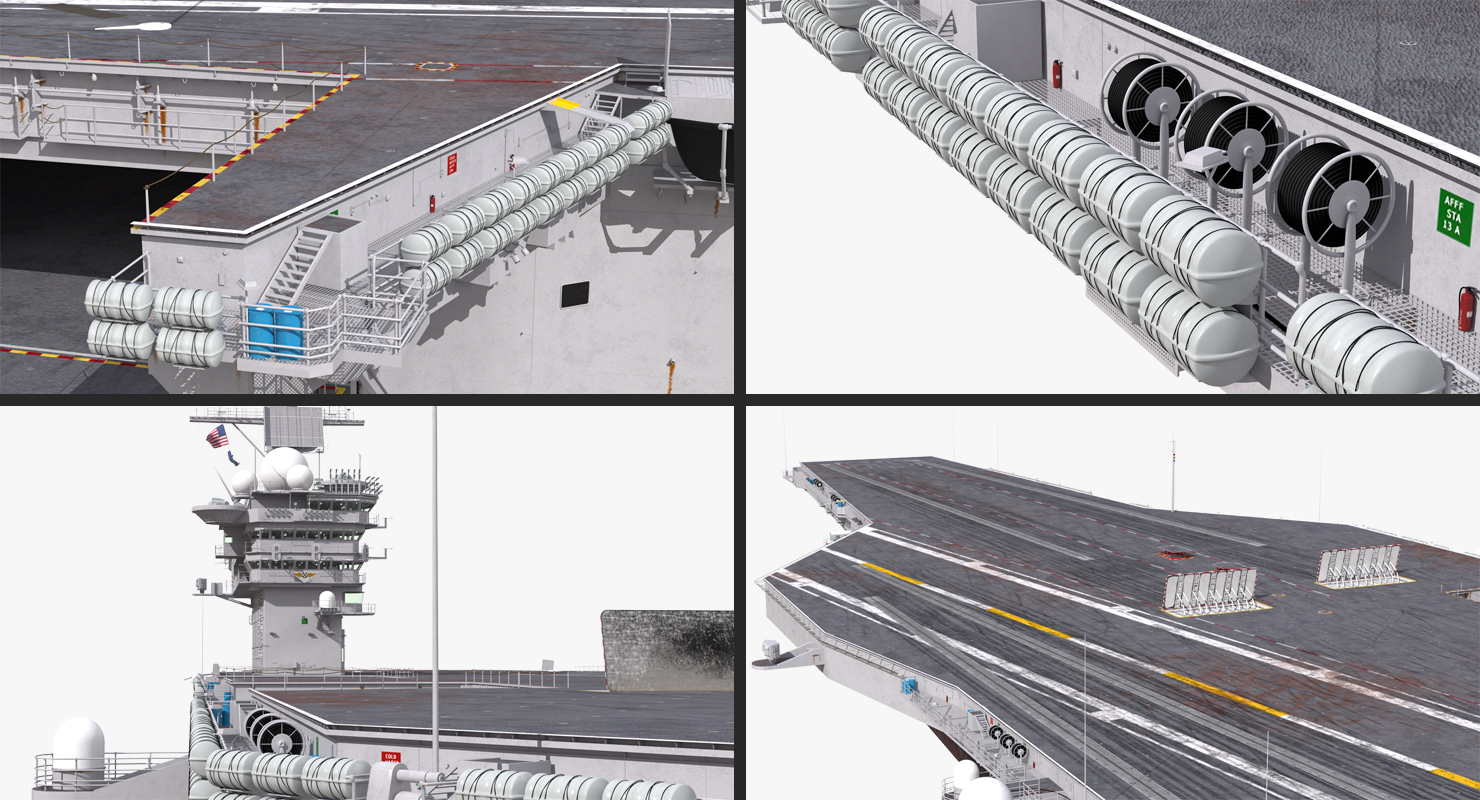 3D model USS Dwight D Eisenhower CVN 69