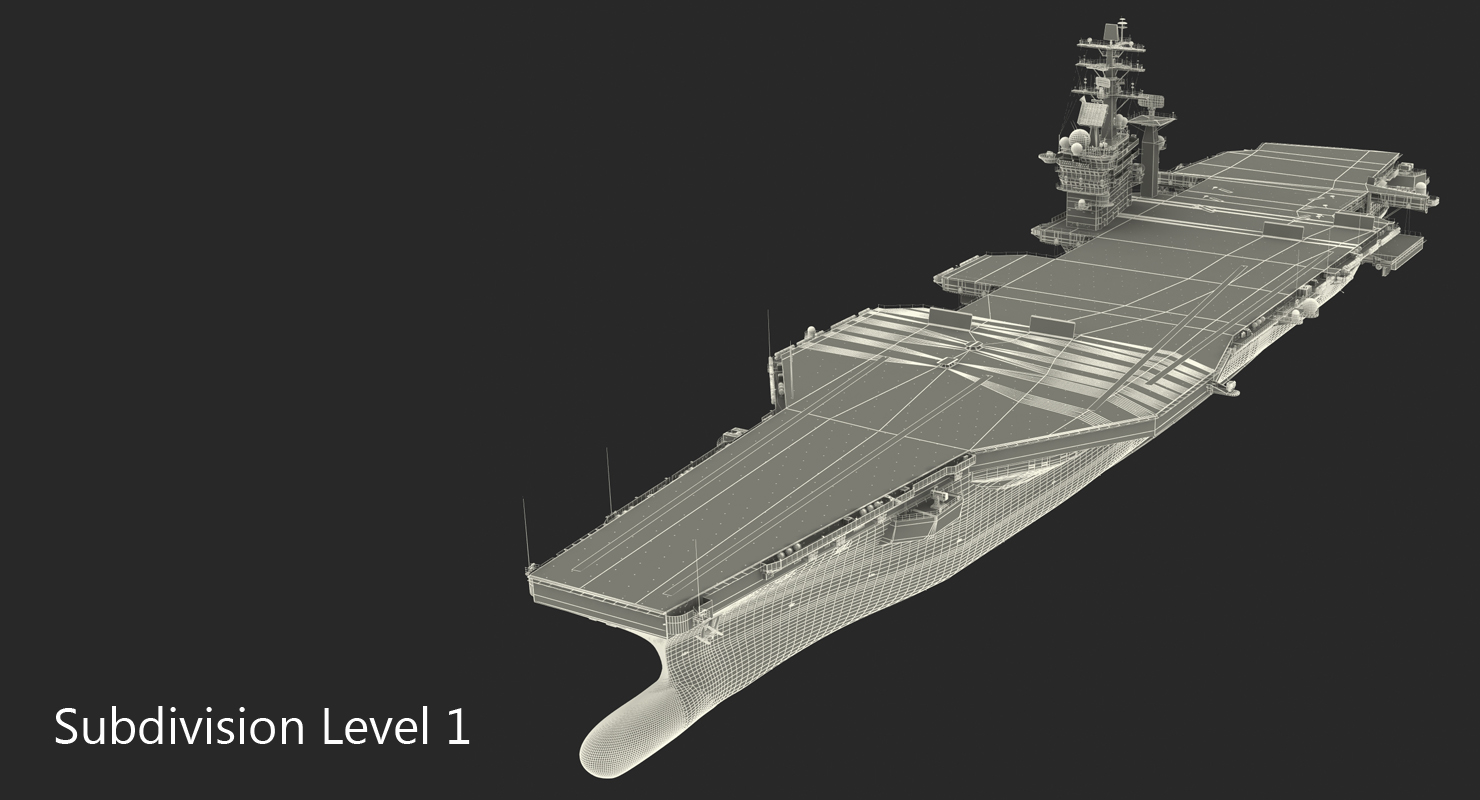 3D model USS Dwight D Eisenhower CVN 69