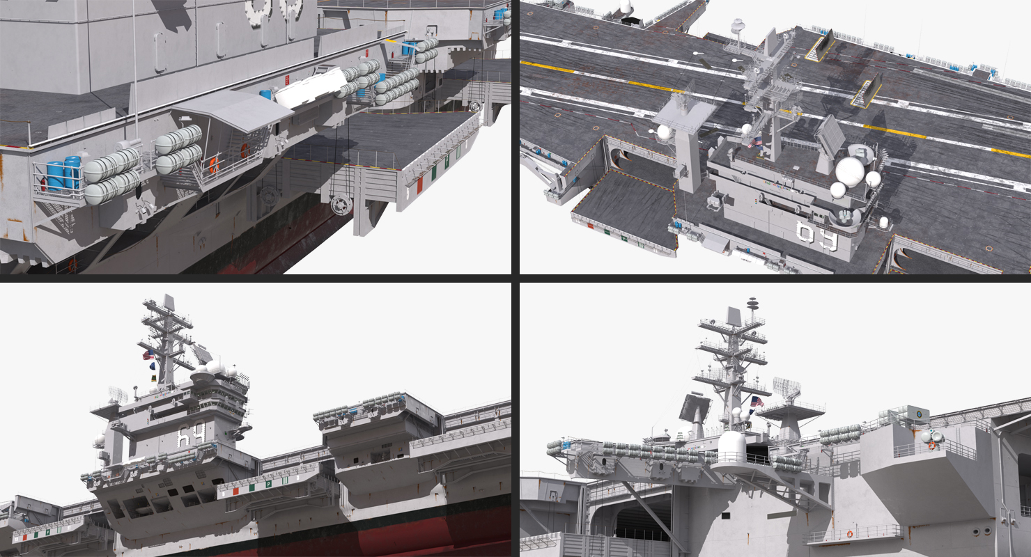 3D model USS Dwight D Eisenhower CVN 69