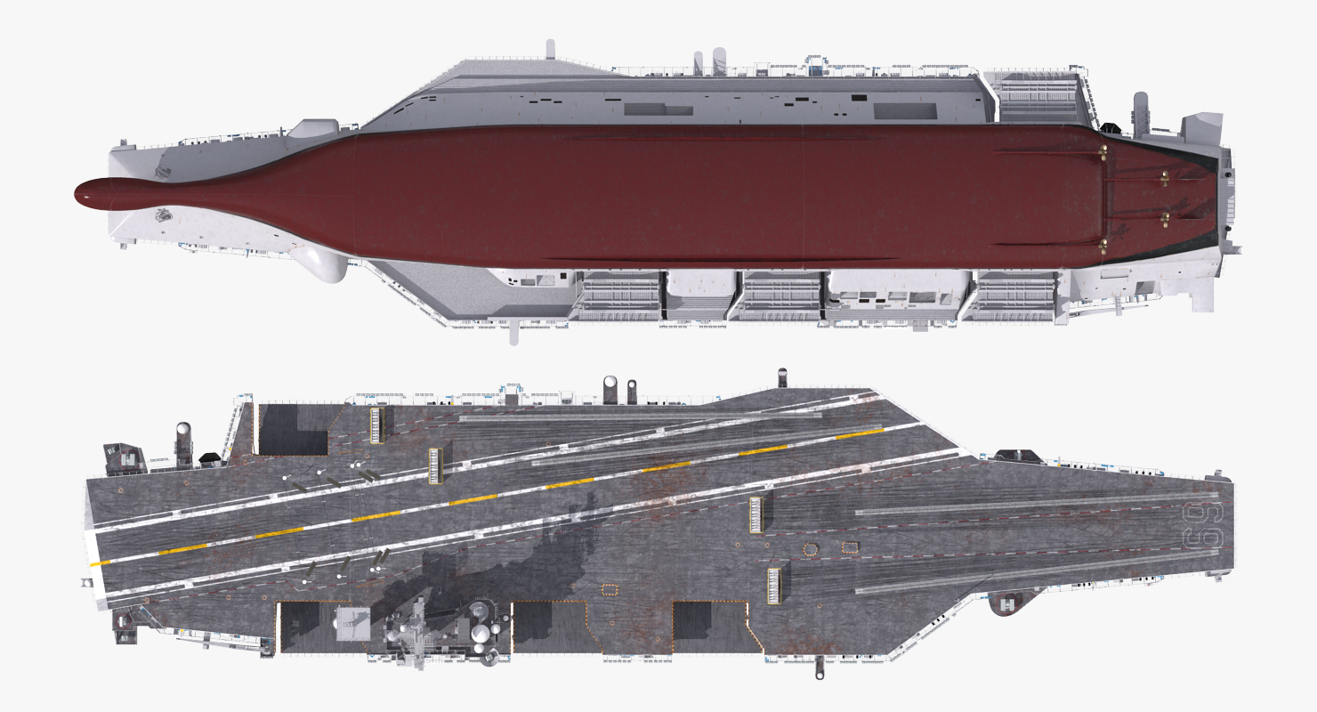 3D model USS Dwight D Eisenhower CVN 69