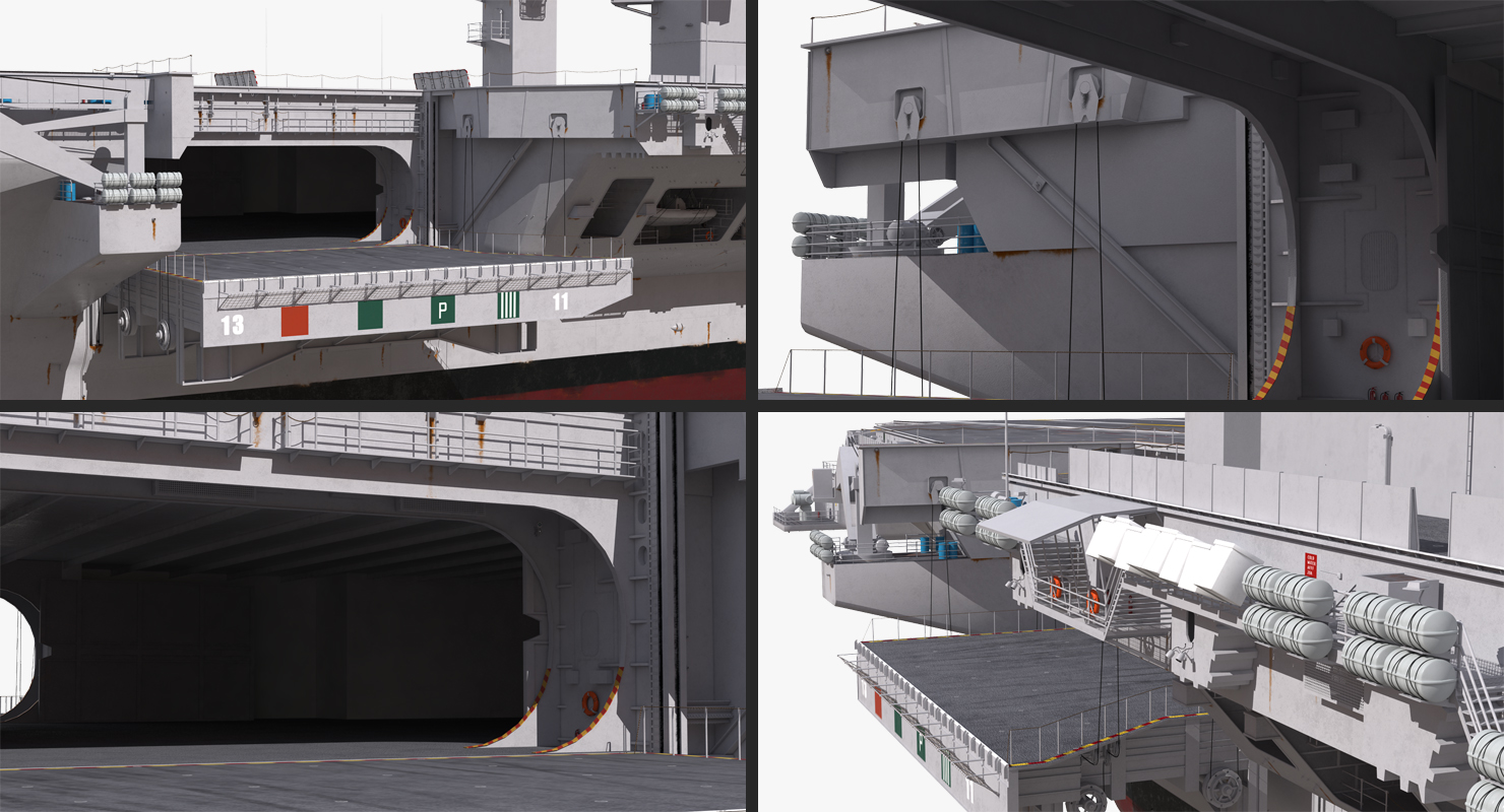 3D model USS Dwight D Eisenhower CVN 69