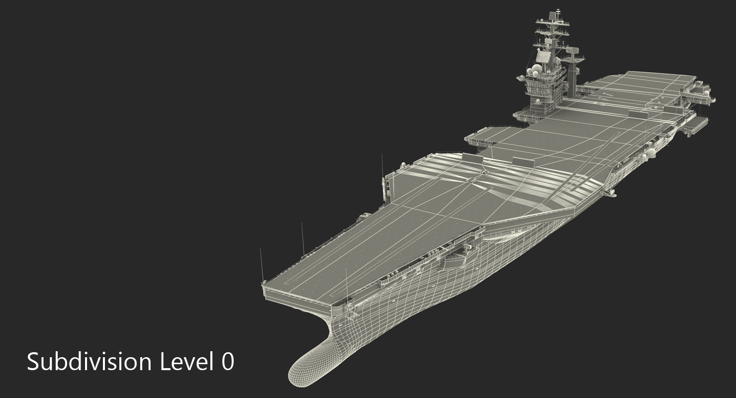 3D model USS Dwight D Eisenhower CVN 69