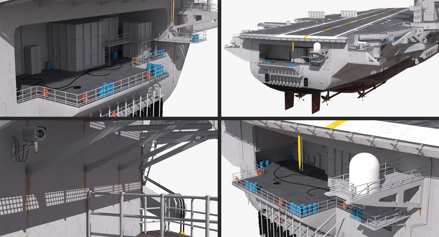 3D model USS Dwight D Eisenhower CVN 69