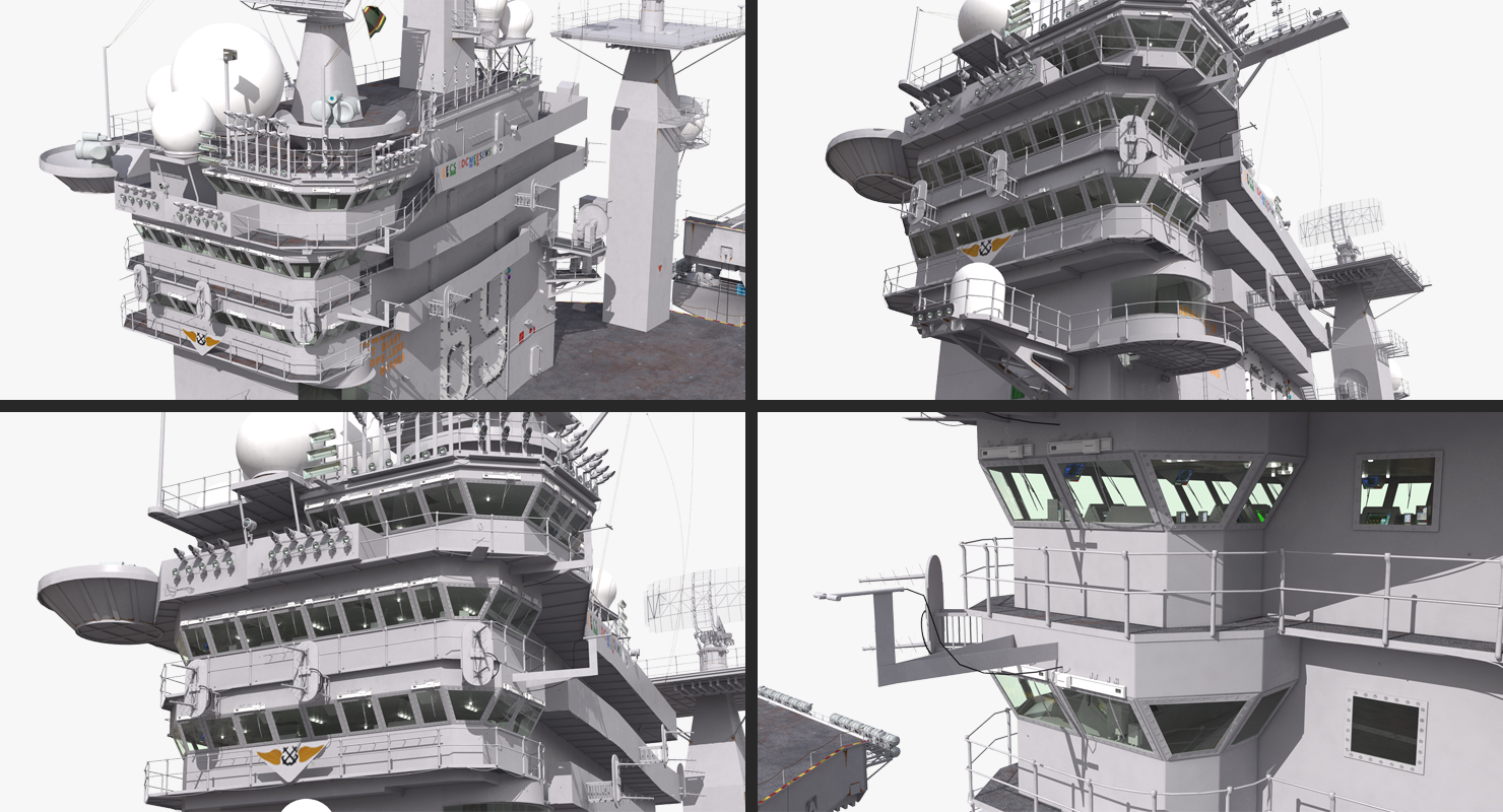 3D model USS Dwight D Eisenhower CVN 69