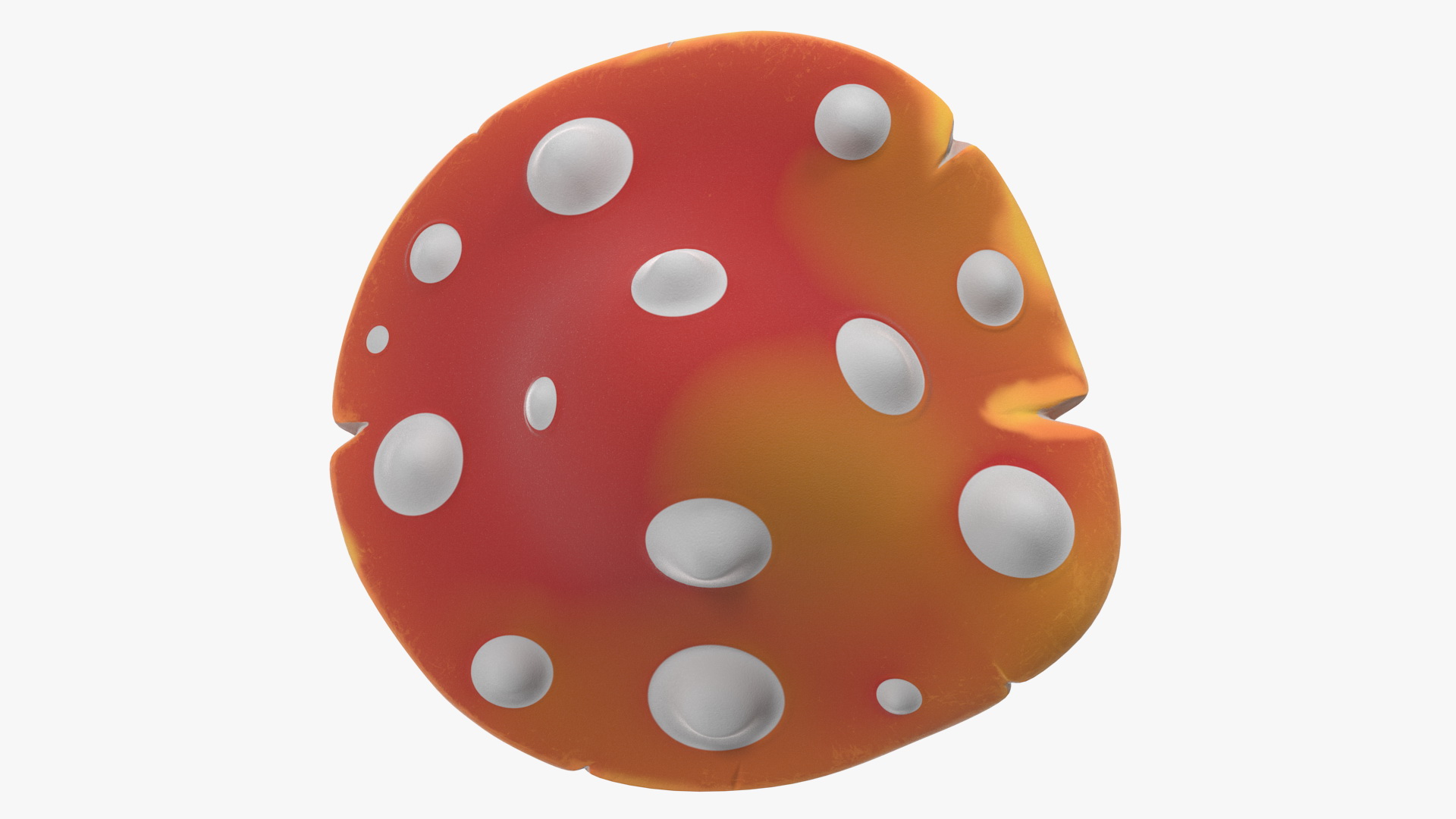 Cartoon Amanita Mushroom 3D model