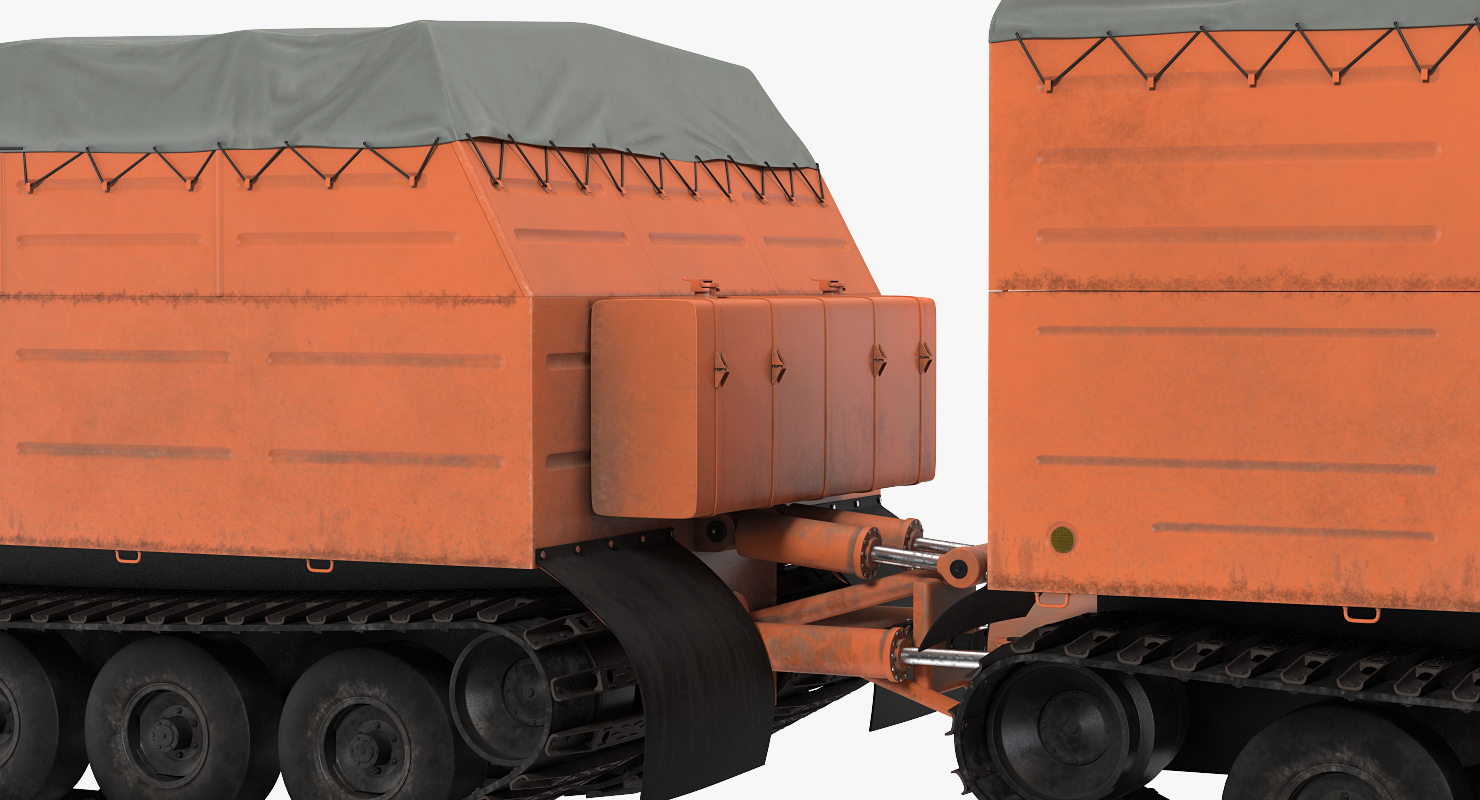 3D Multi Purpose Articulated Tracked Vehicle Vityaz DT 30 Rigged
