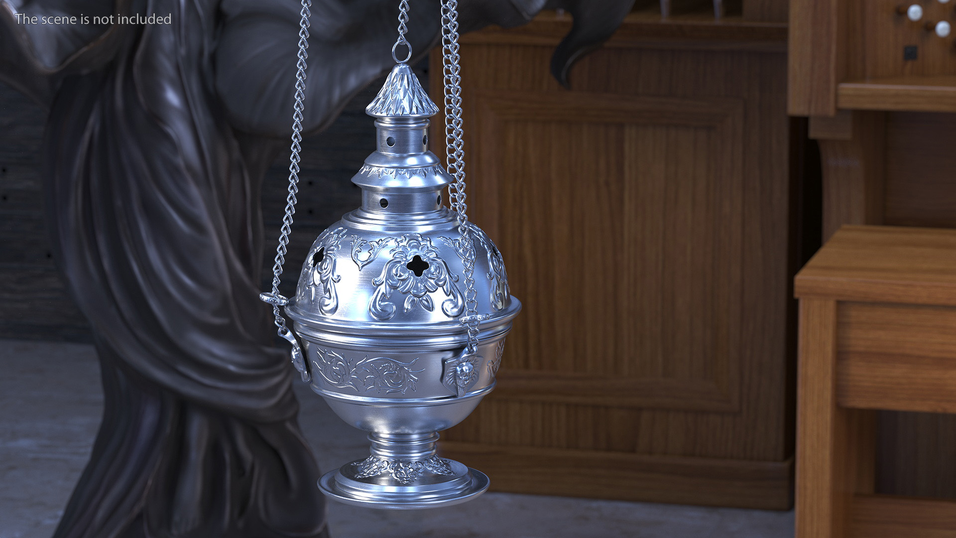 3D model Church Censer Silver