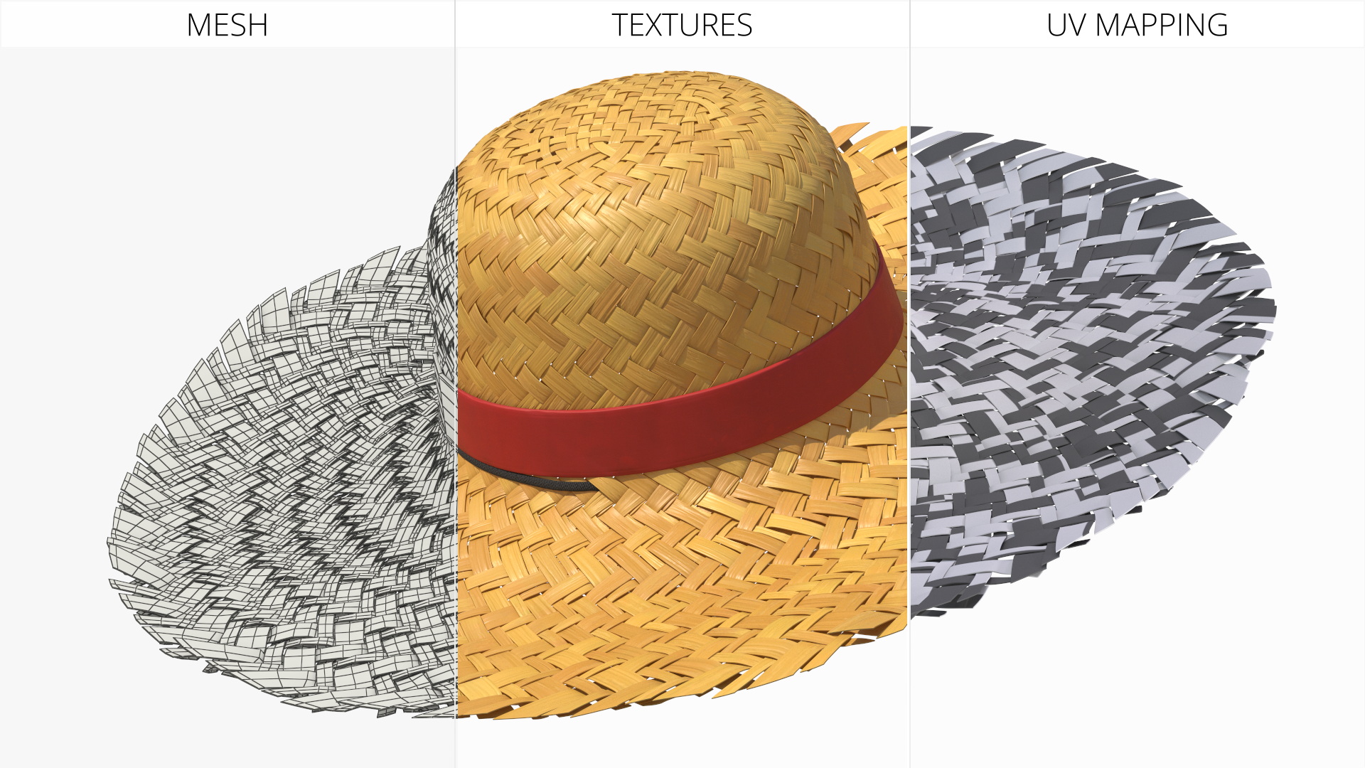 One Piece Luffy Straw Hat, view 7