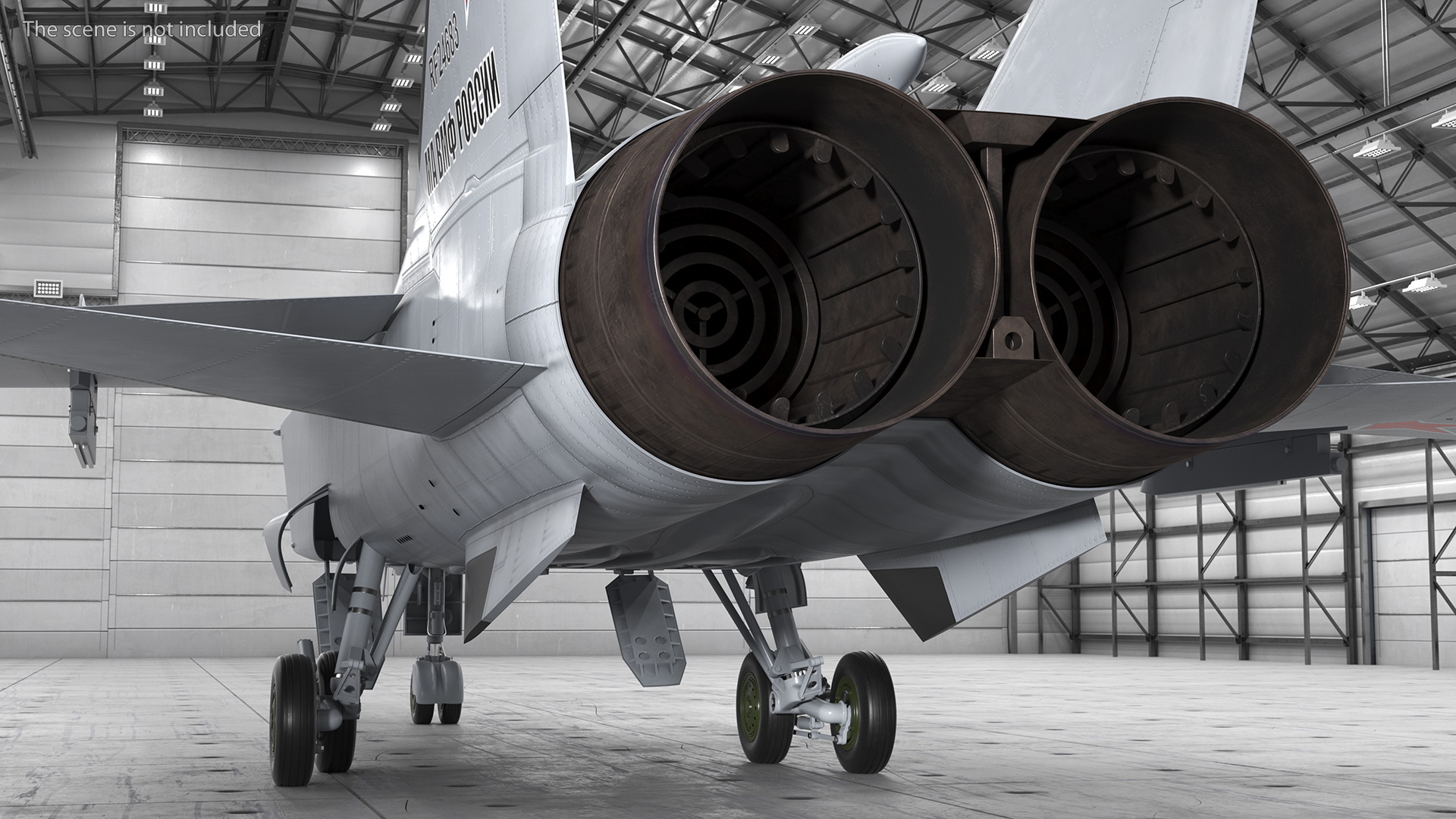 Mikoyan MiG-31 Supersonic Interceptor Aircraft Rigged for Maya 3D