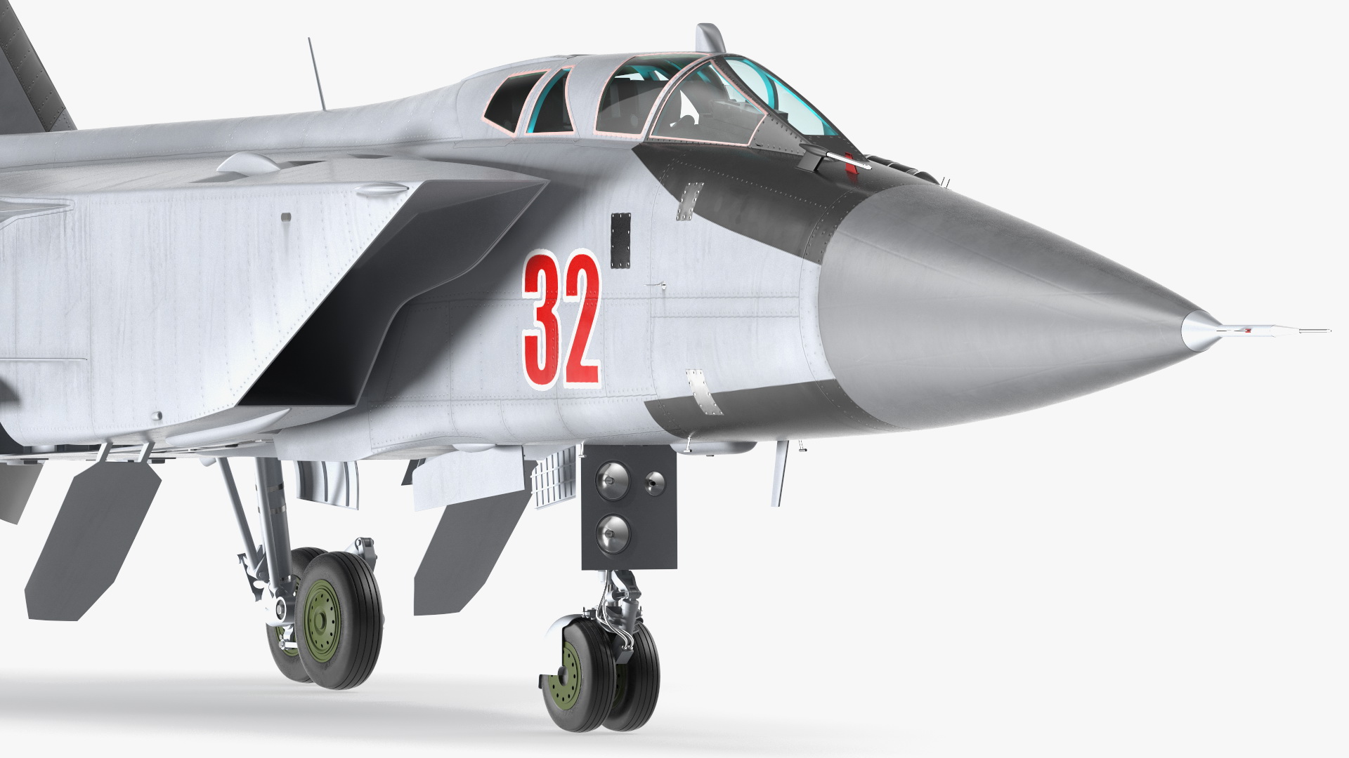 Mikoyan MiG-31 Supersonic Interceptor Aircraft Rigged for Maya 3D