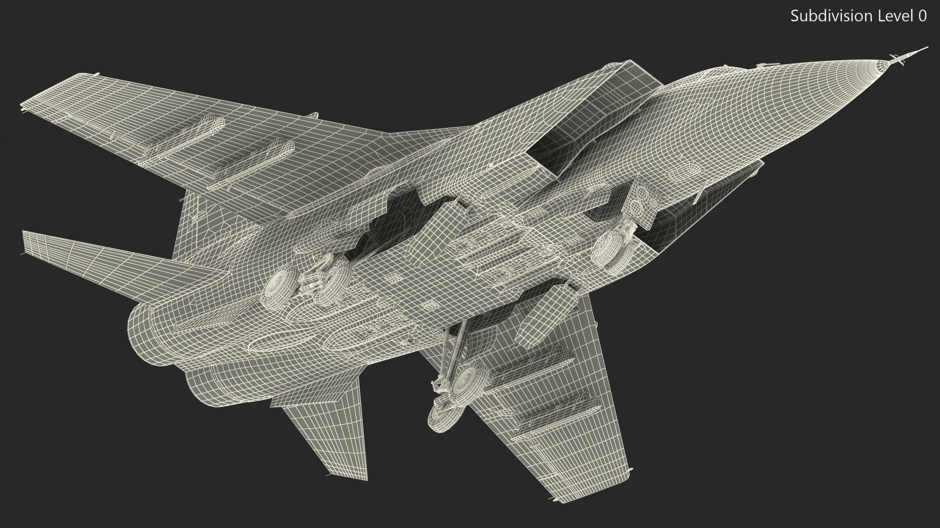 Mikoyan MiG-31 Supersonic Interceptor Aircraft Rigged for Maya 3D