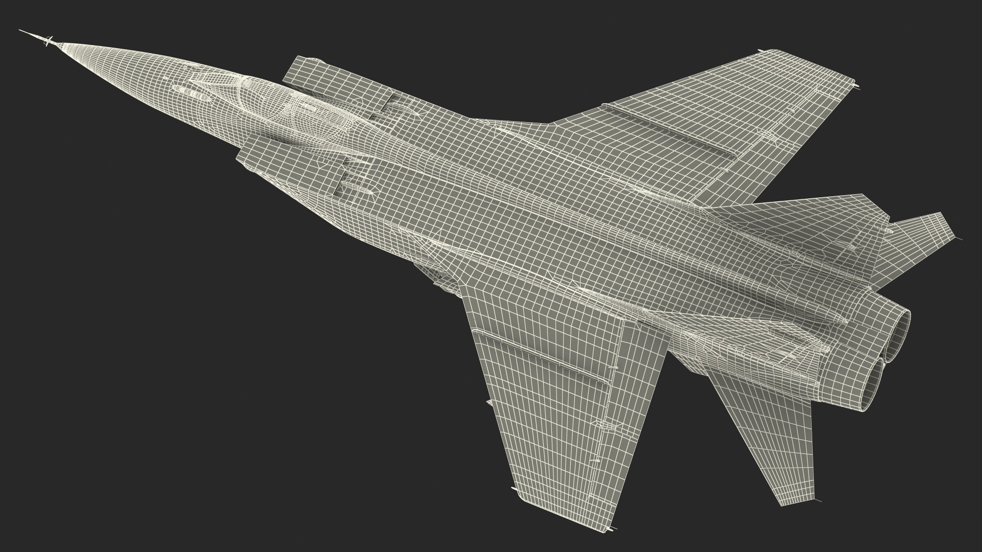 Mikoyan MiG-31 Supersonic Interceptor Aircraft Rigged for Maya 3D