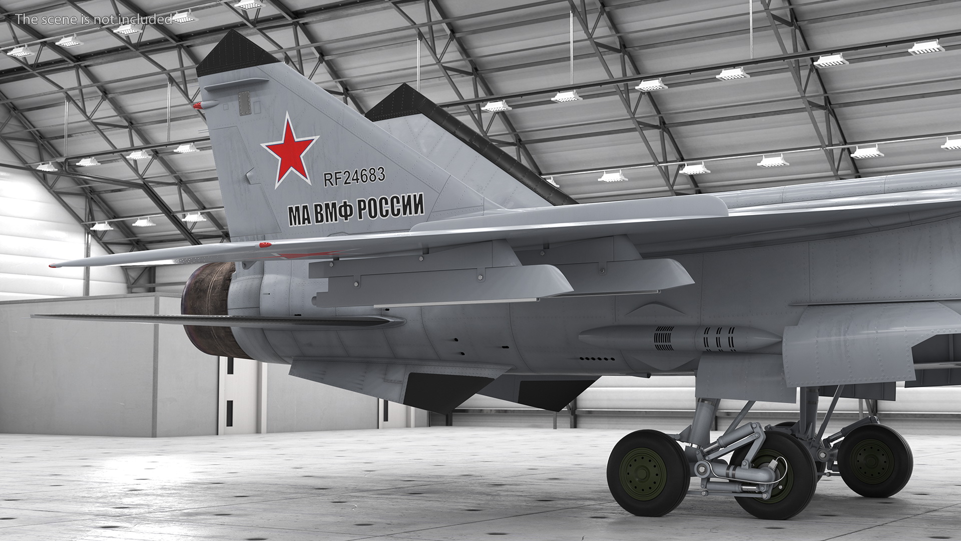 Mikoyan MiG-31 Supersonic Interceptor Aircraft Rigged for Maya 3D