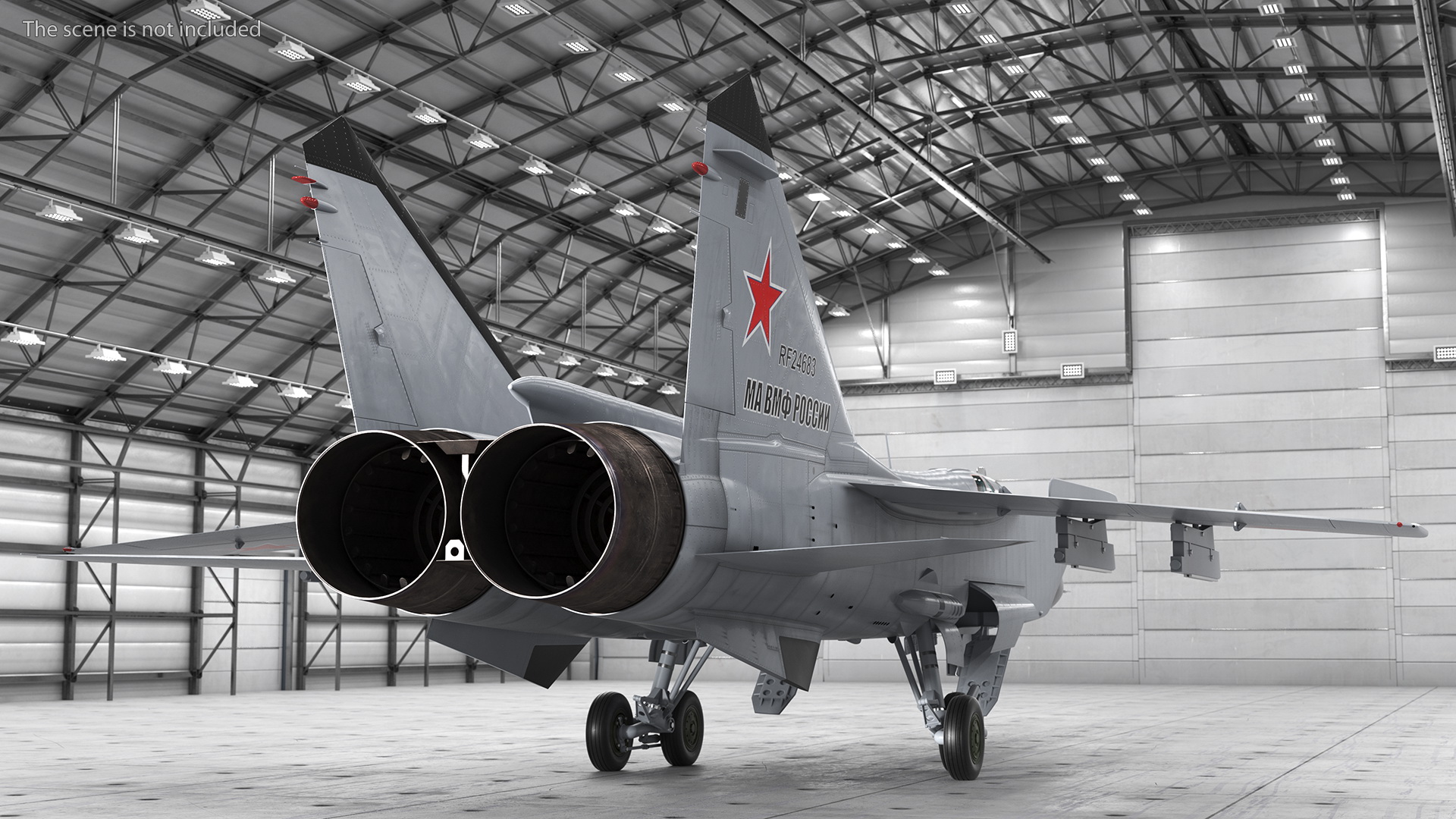 Mikoyan MiG-31 Supersonic Interceptor Aircraft Rigged for Maya 3D