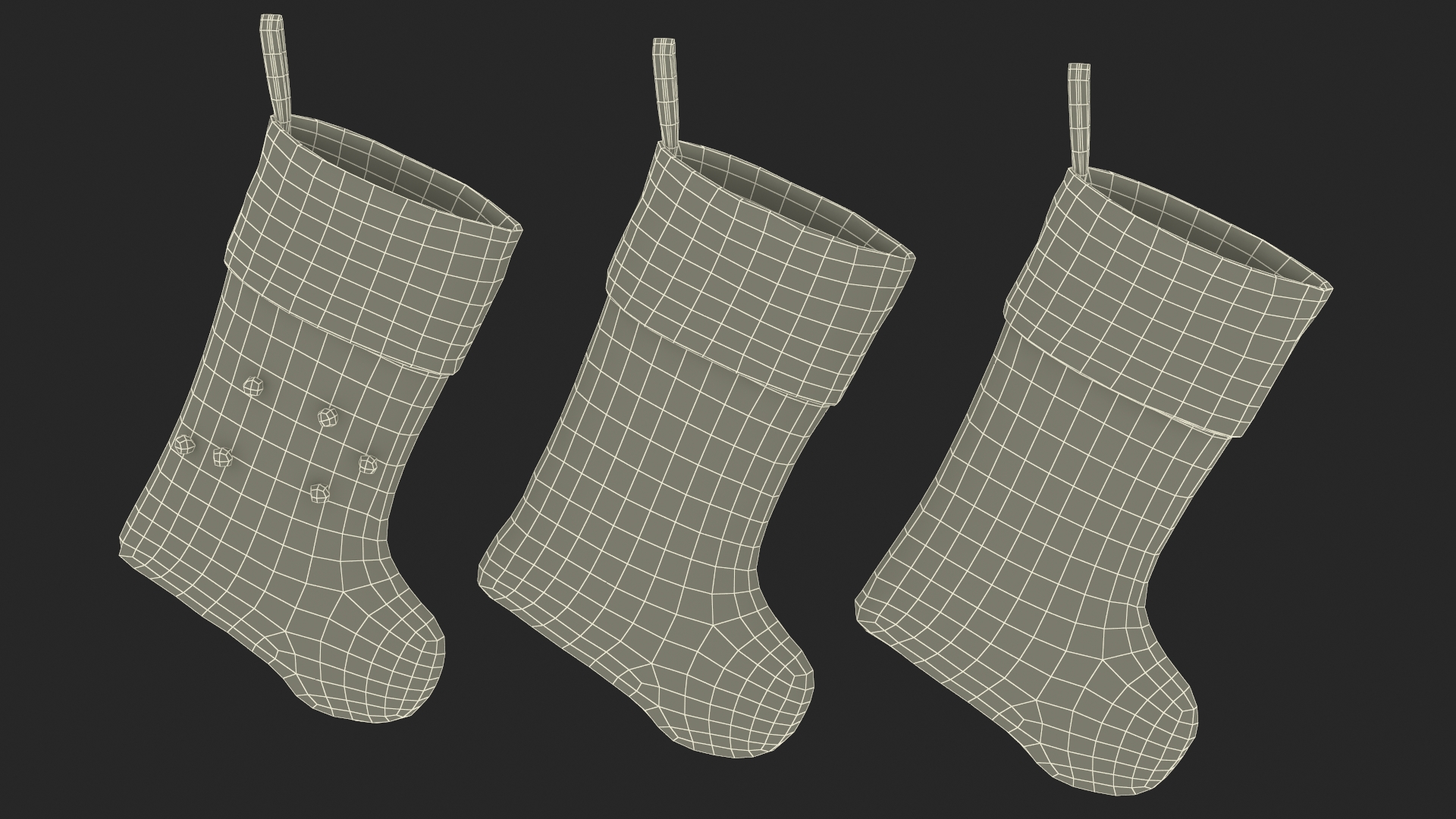 3D model Christmas Stockings Decoration