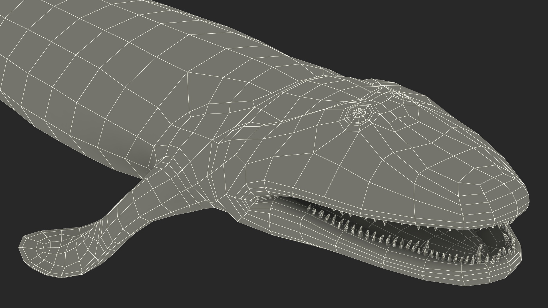 3D model Tiktaalik Rigged for Cinema 4D