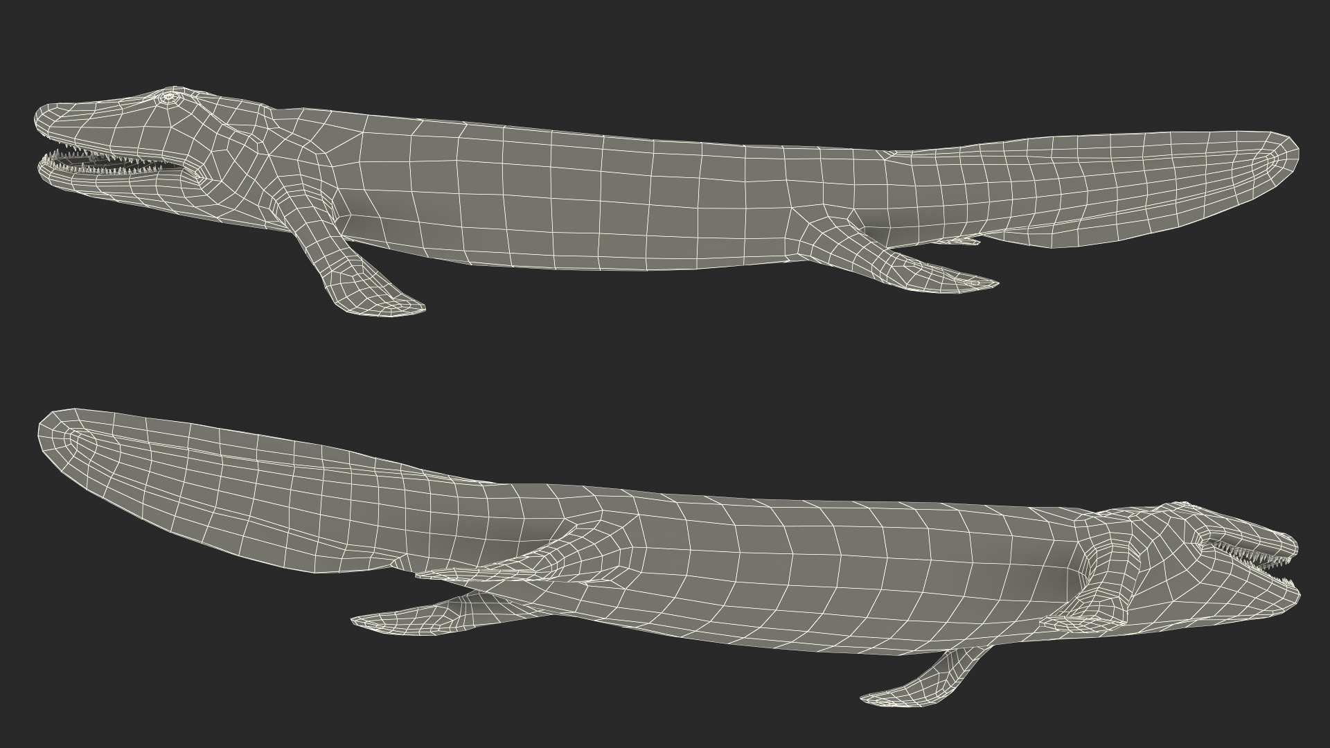 3D model Tiktaalik Rigged for Cinema 4D