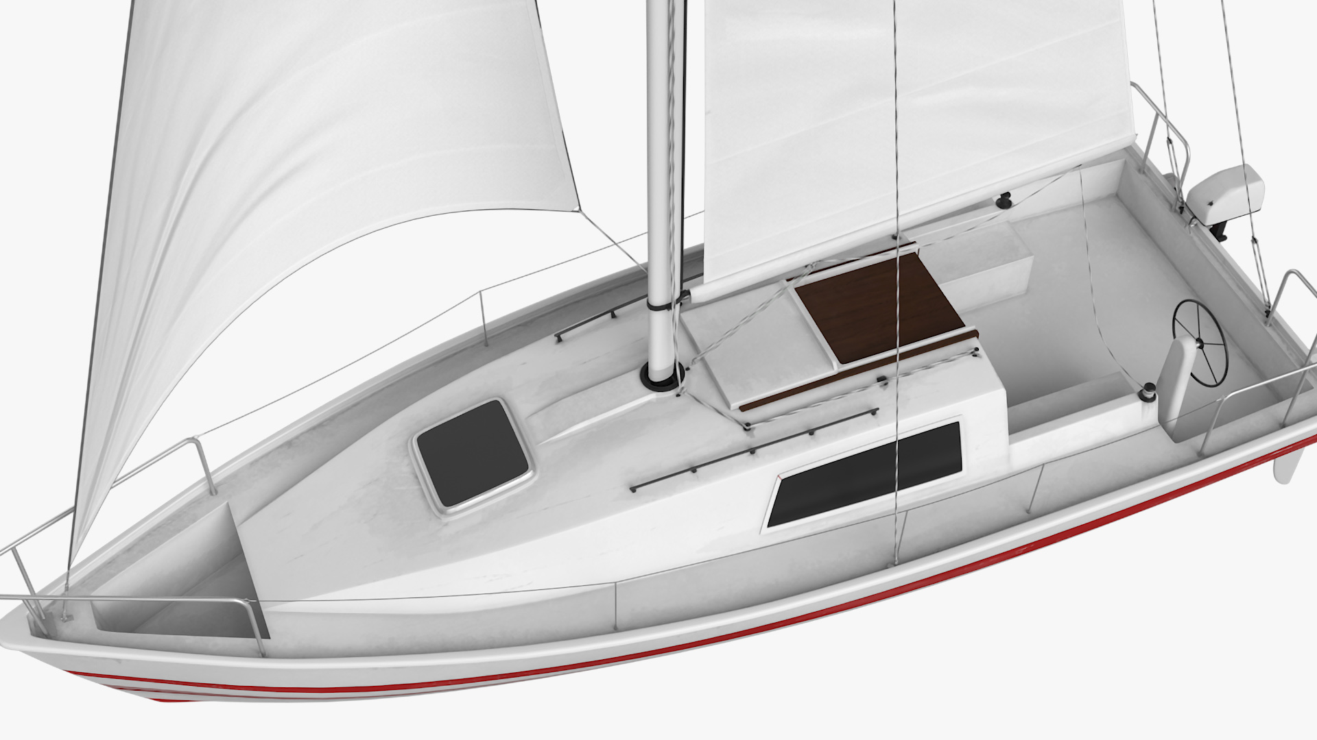 3D Sailing Yacht model