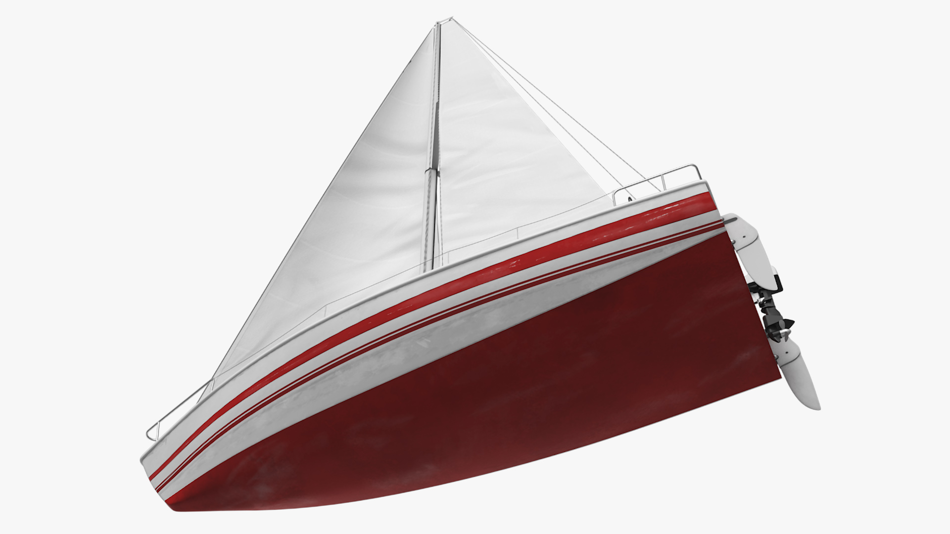 3D Sailing Yacht model