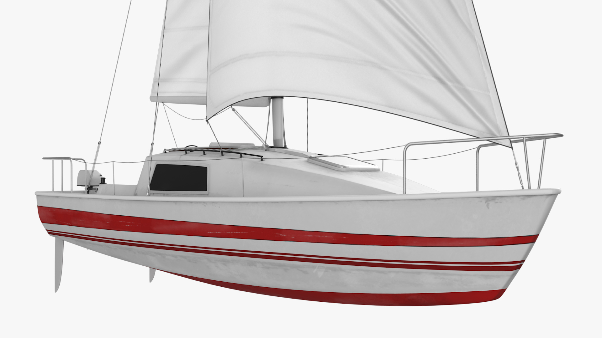 3D Sailing Yacht model