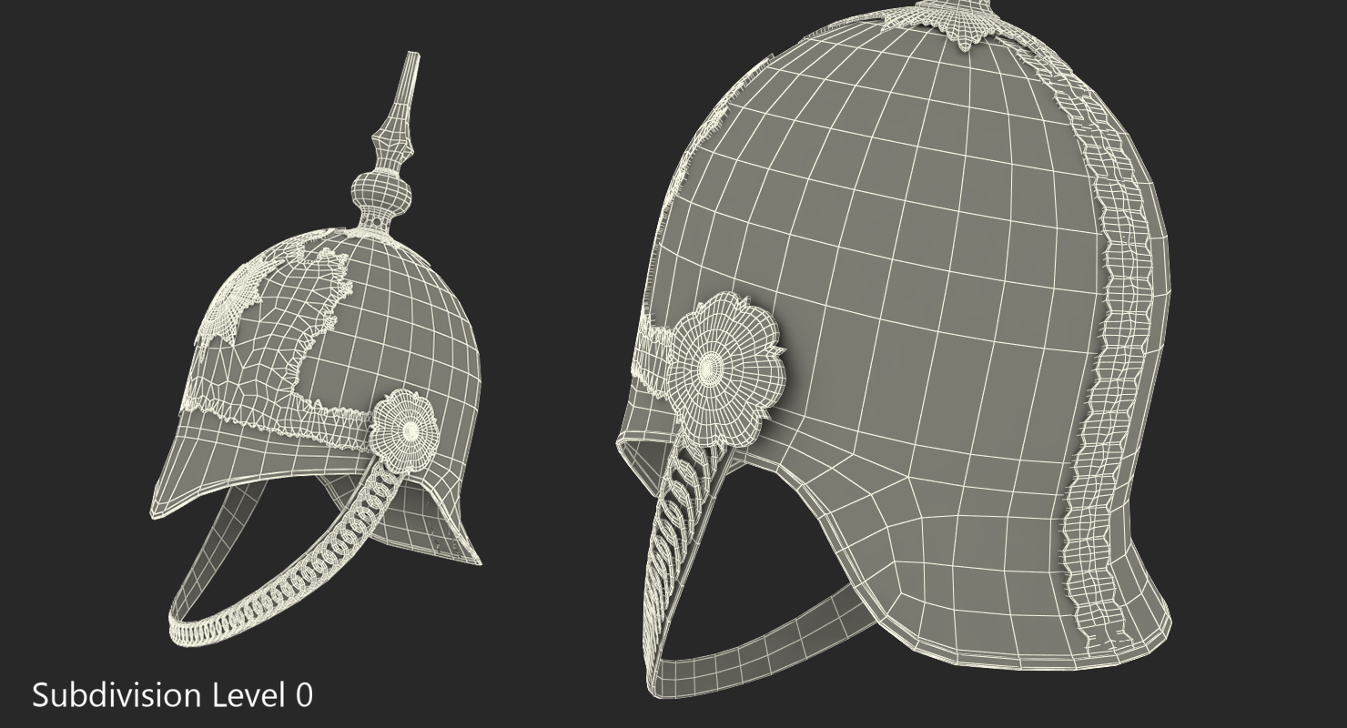 3D British Life Guard Cavalry Helmet model