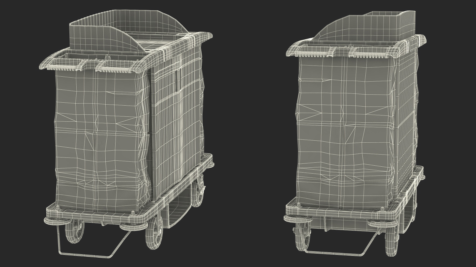 Housekeeping Cart 3D