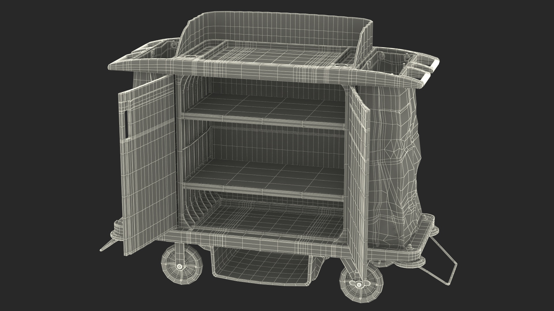 Housekeeping Cart 3D