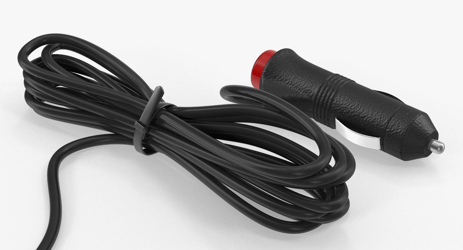 3D Car Cigarette Lighter Socket Plug Connector model