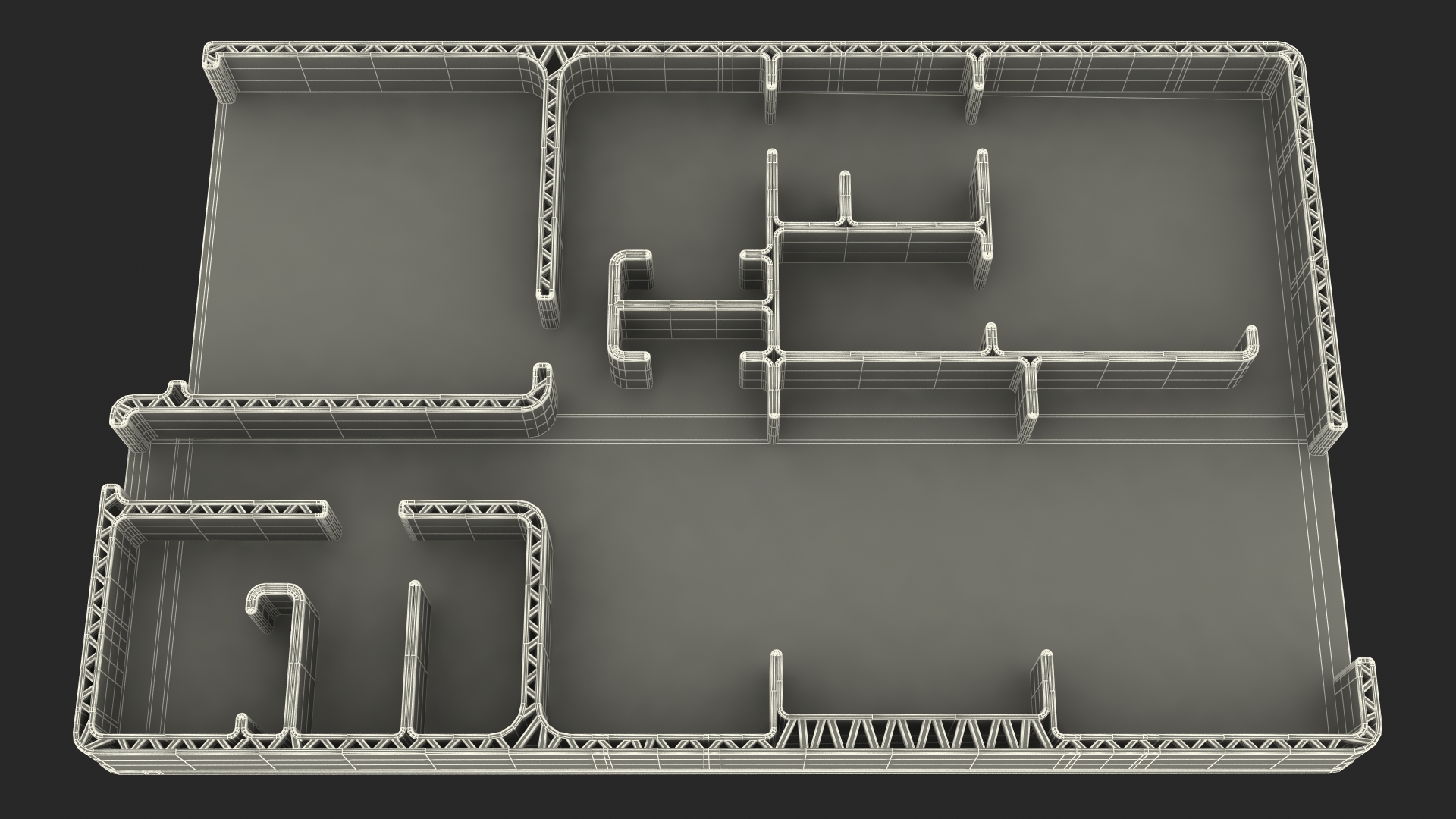 3D Printed House Unfinished 3D
