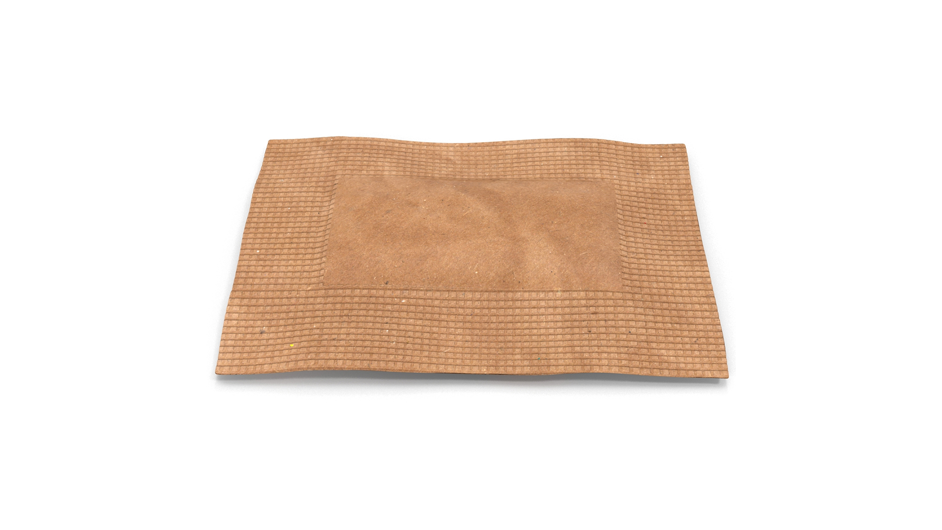 Brown Paper Sugar Sachet 3D model