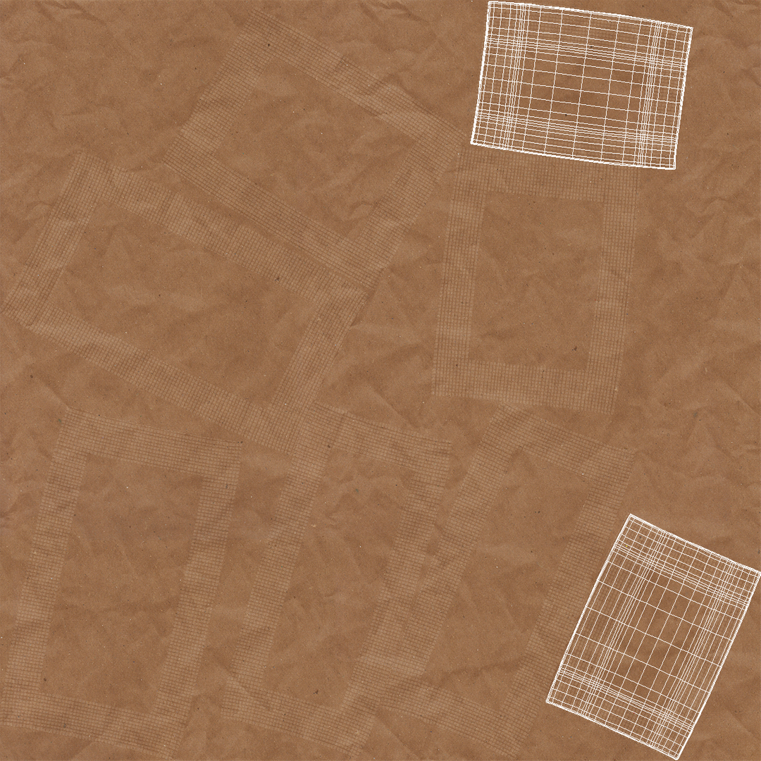 Brown Paper Sugar Sachet 3D model