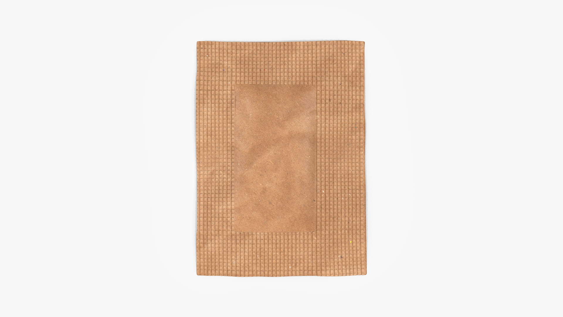 Brown Paper Sugar Sachet 3D model