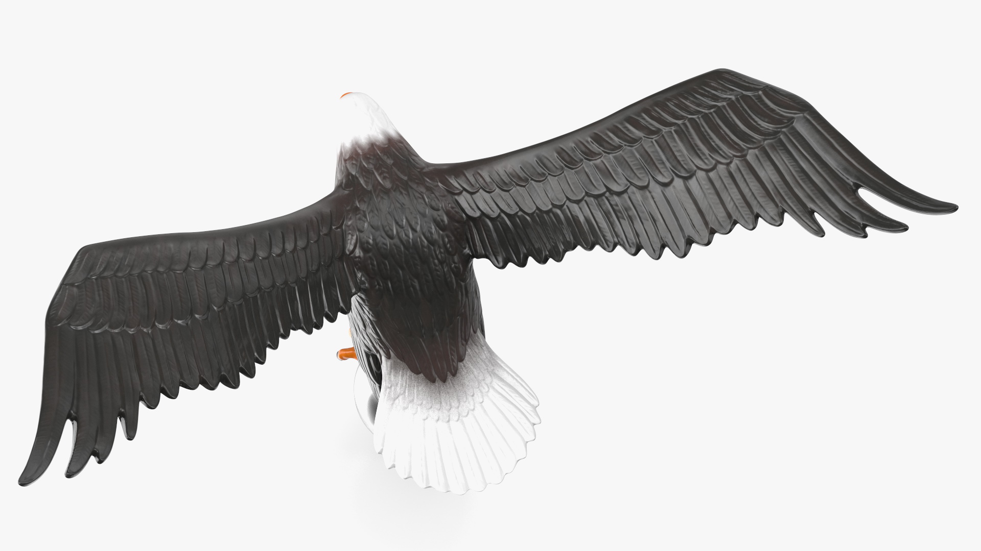 3D Flying Eagle Flagpole Topper model