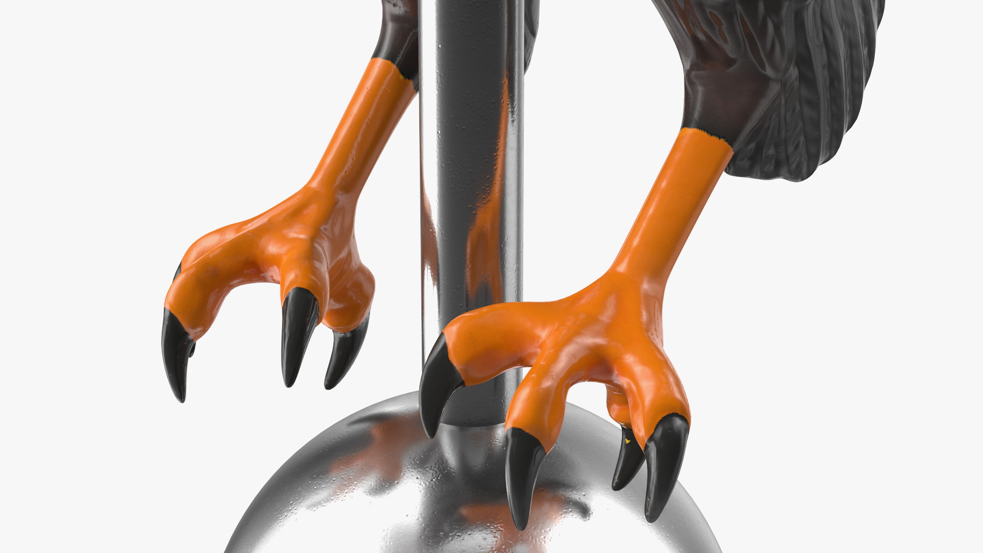 3D Flying Eagle Flagpole Topper model