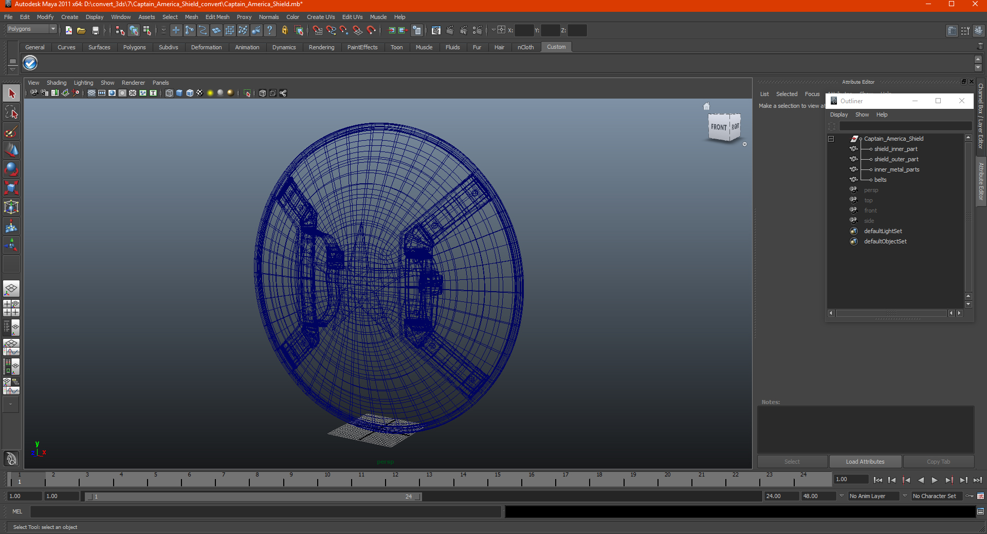 Captain America Shield 3D