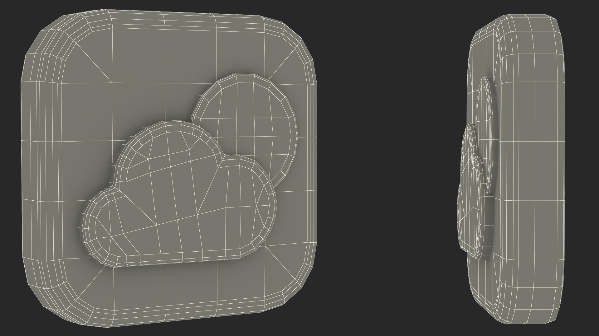 3D iPhone iOS Weather Icon model
