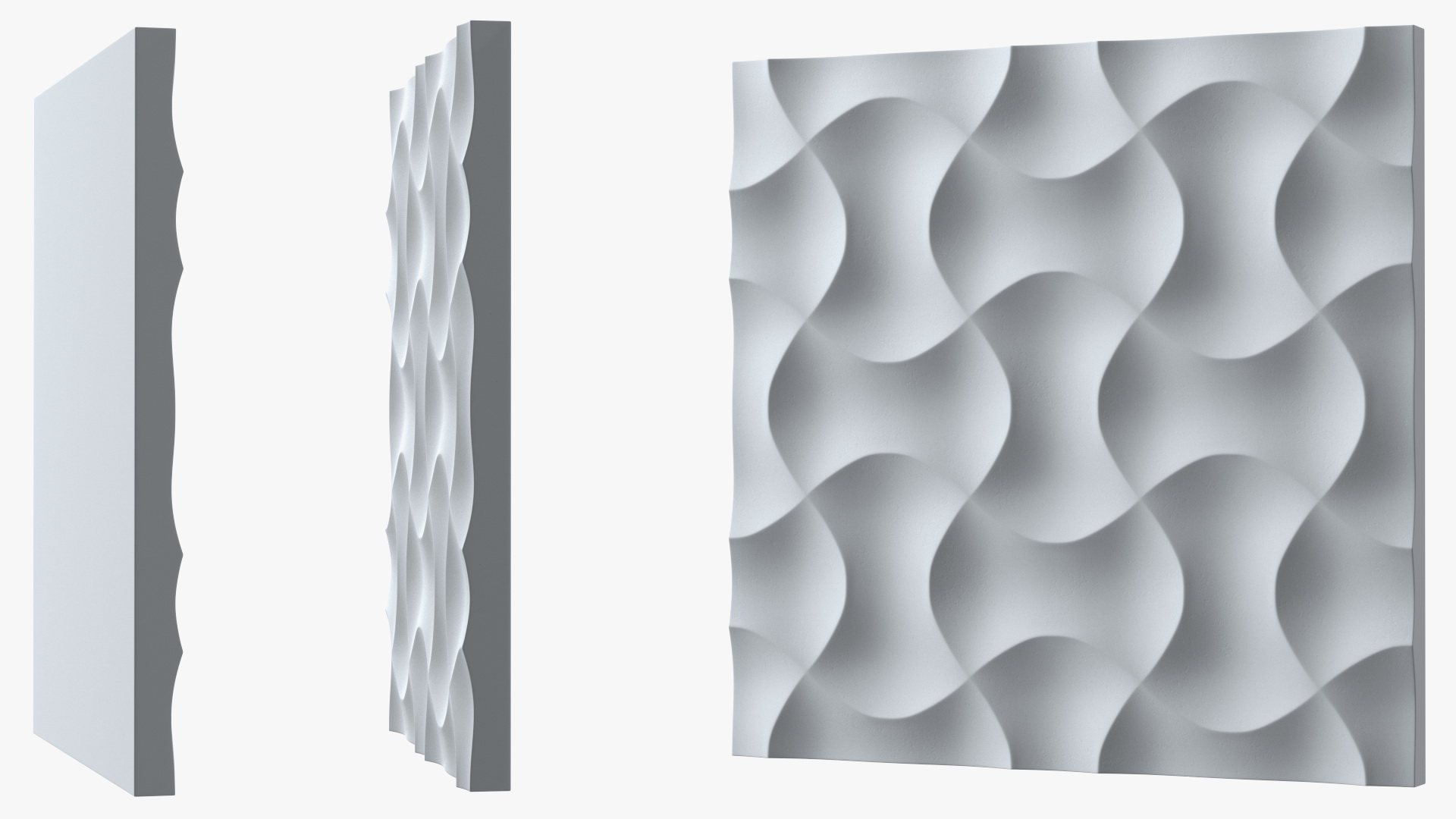 3D 3D Wall Panel Wave Ceramic