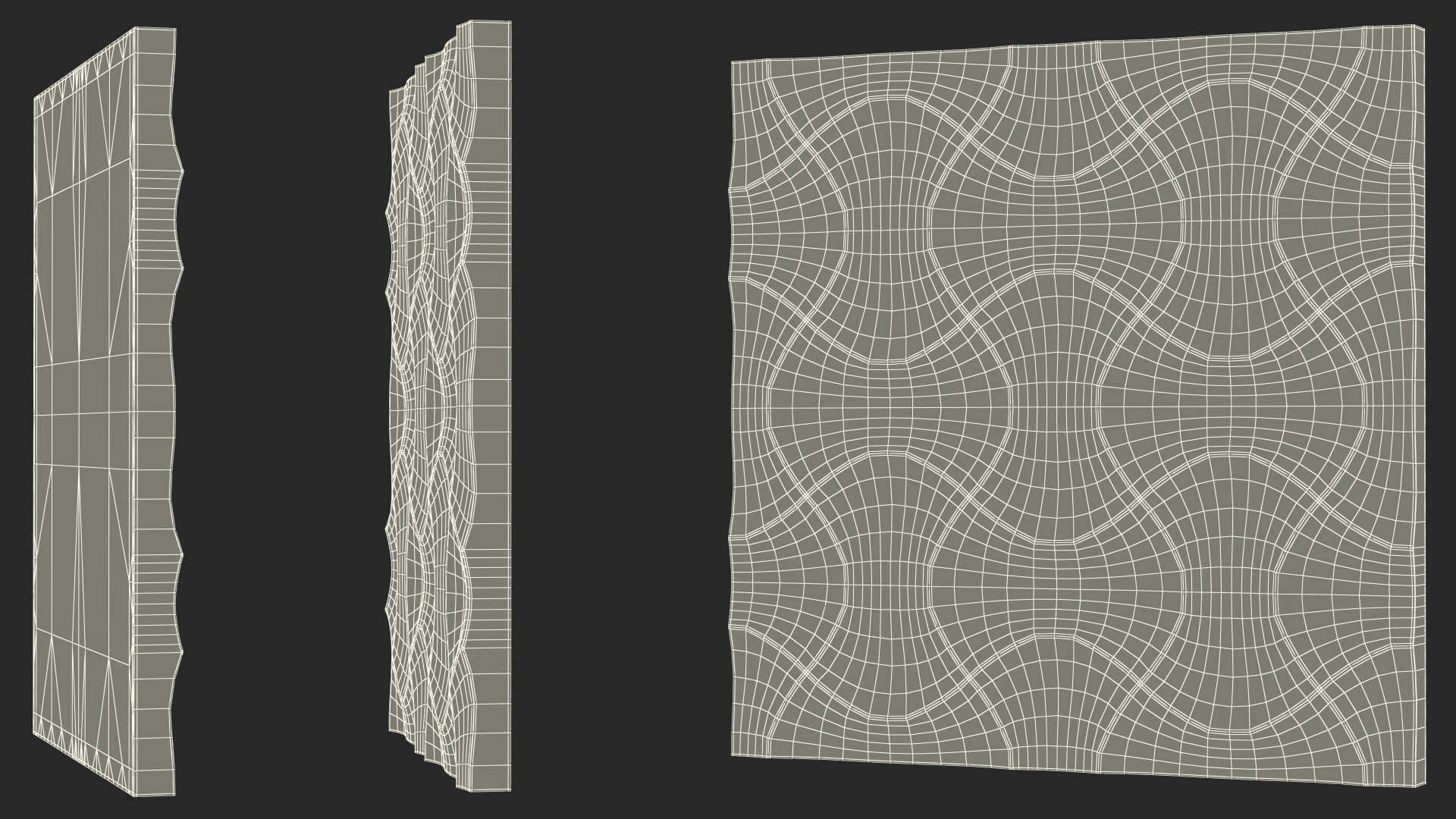 3D 3D Wall Panel Wave Ceramic