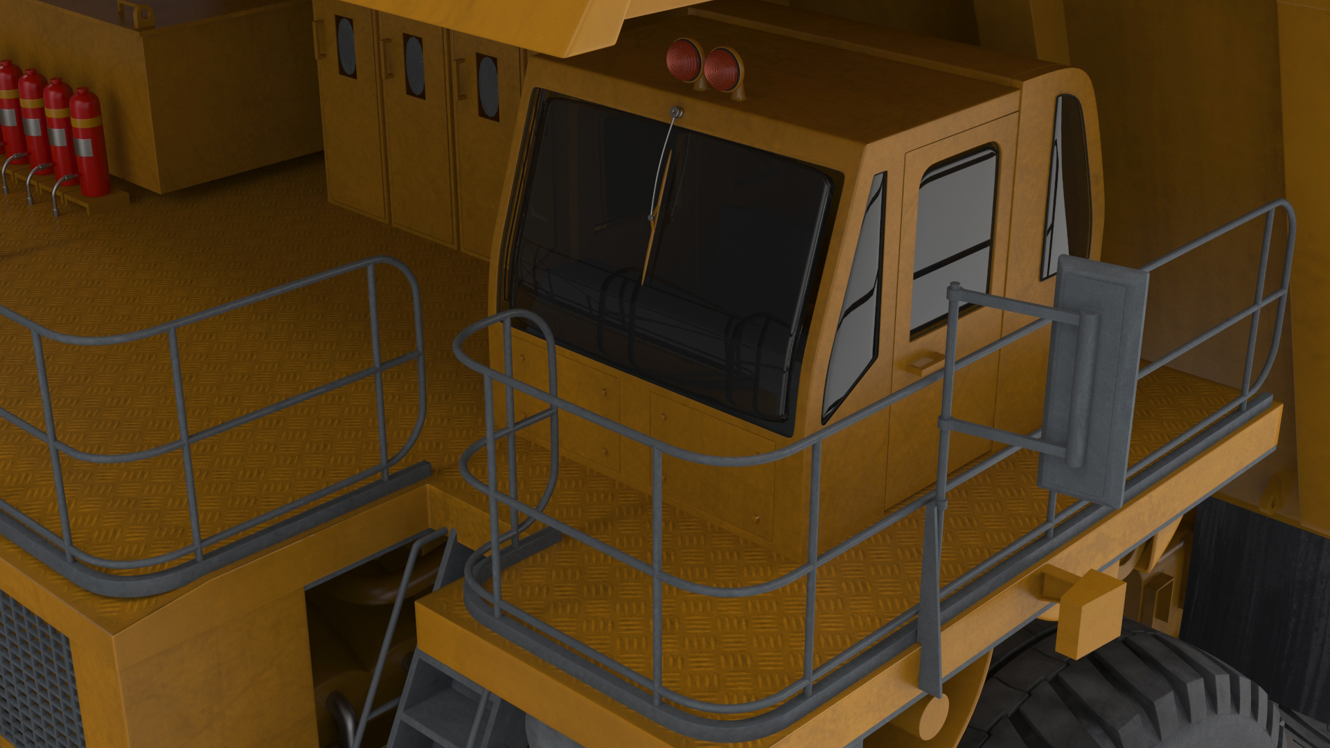 3D Heavy Duty Mining Dump Truck model